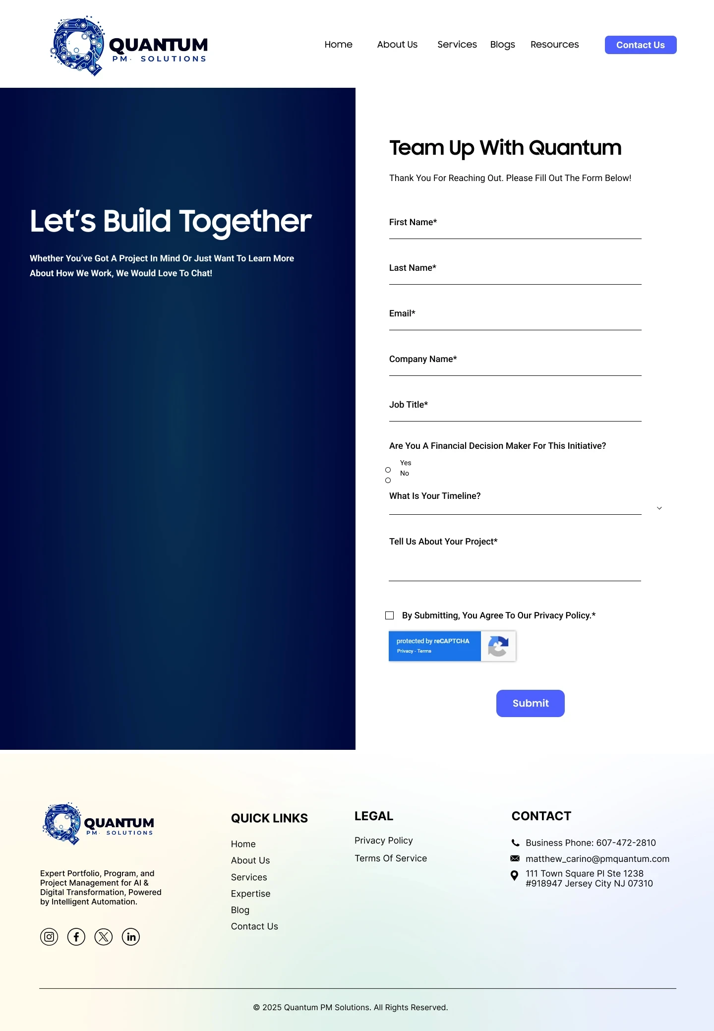 Contact Page