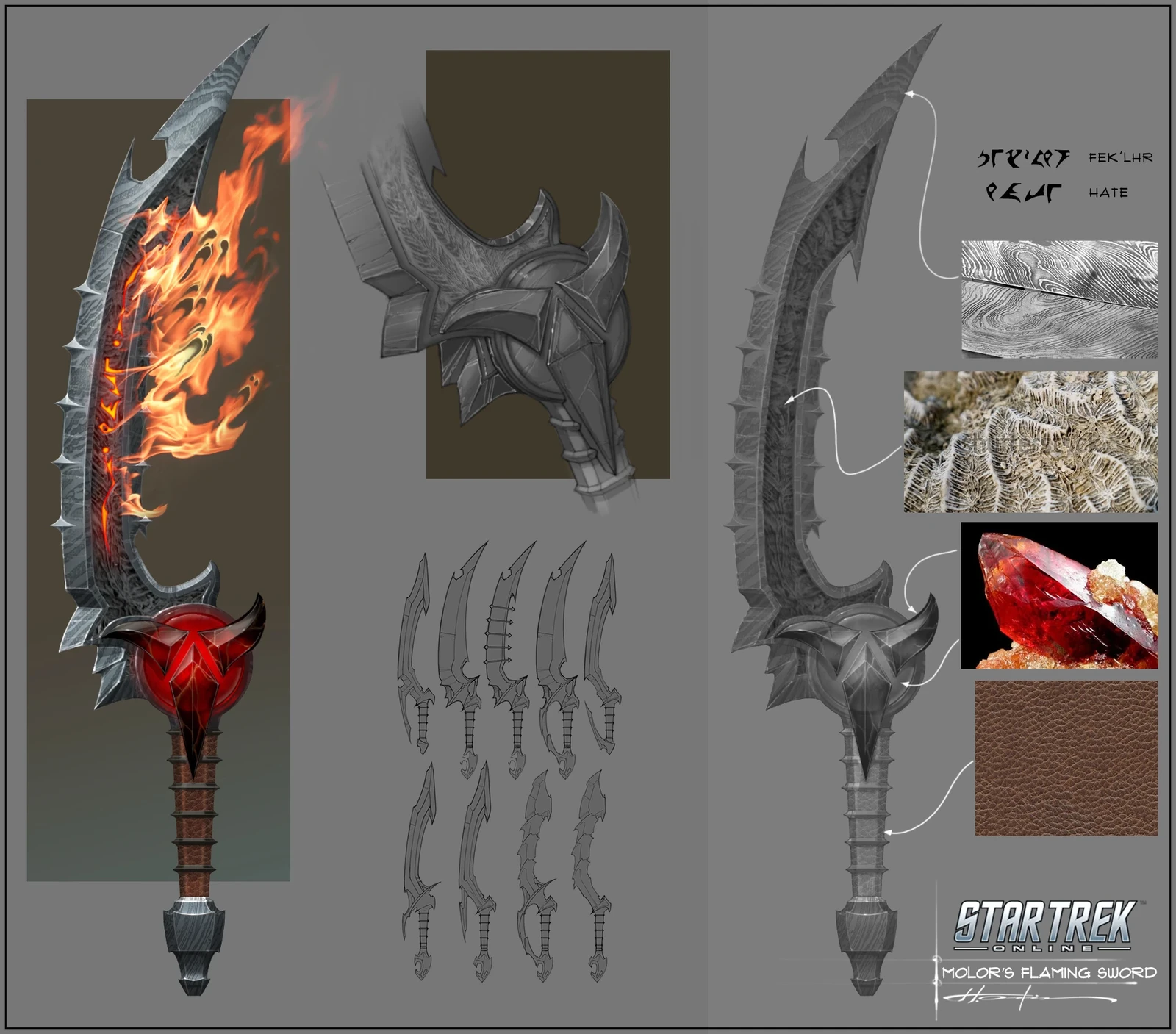 Klingon flaming sword