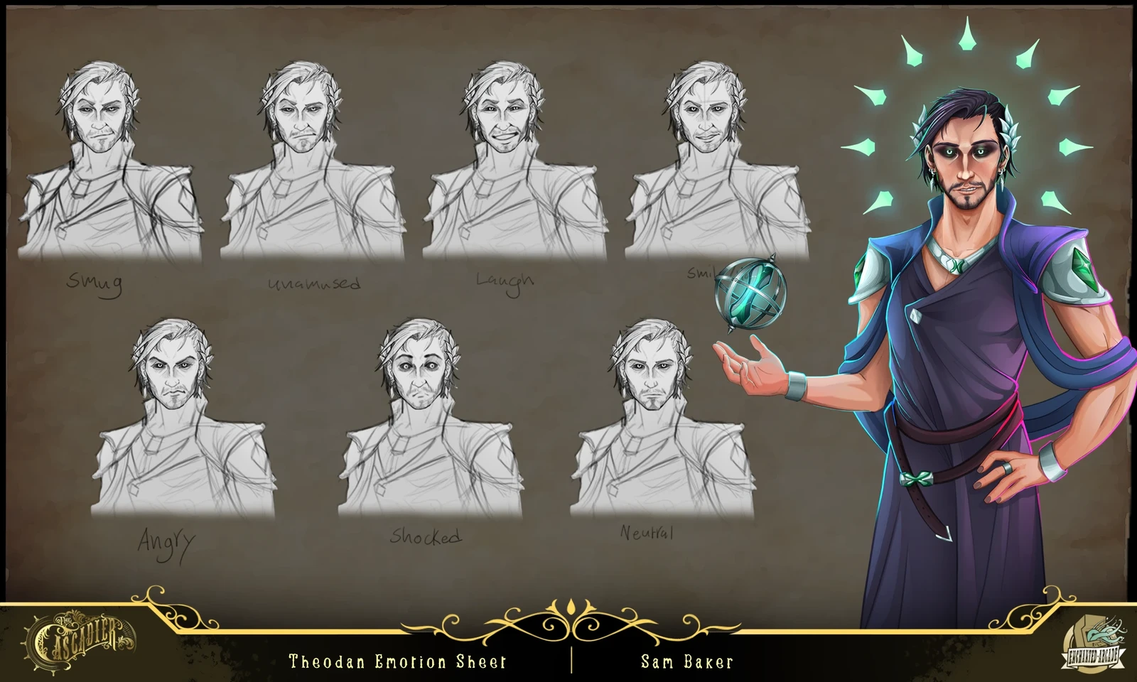 Since the Characters are presented through text box dialogue, the character required a paperdoll model with emotional iterations, making emotional expressions quite important.