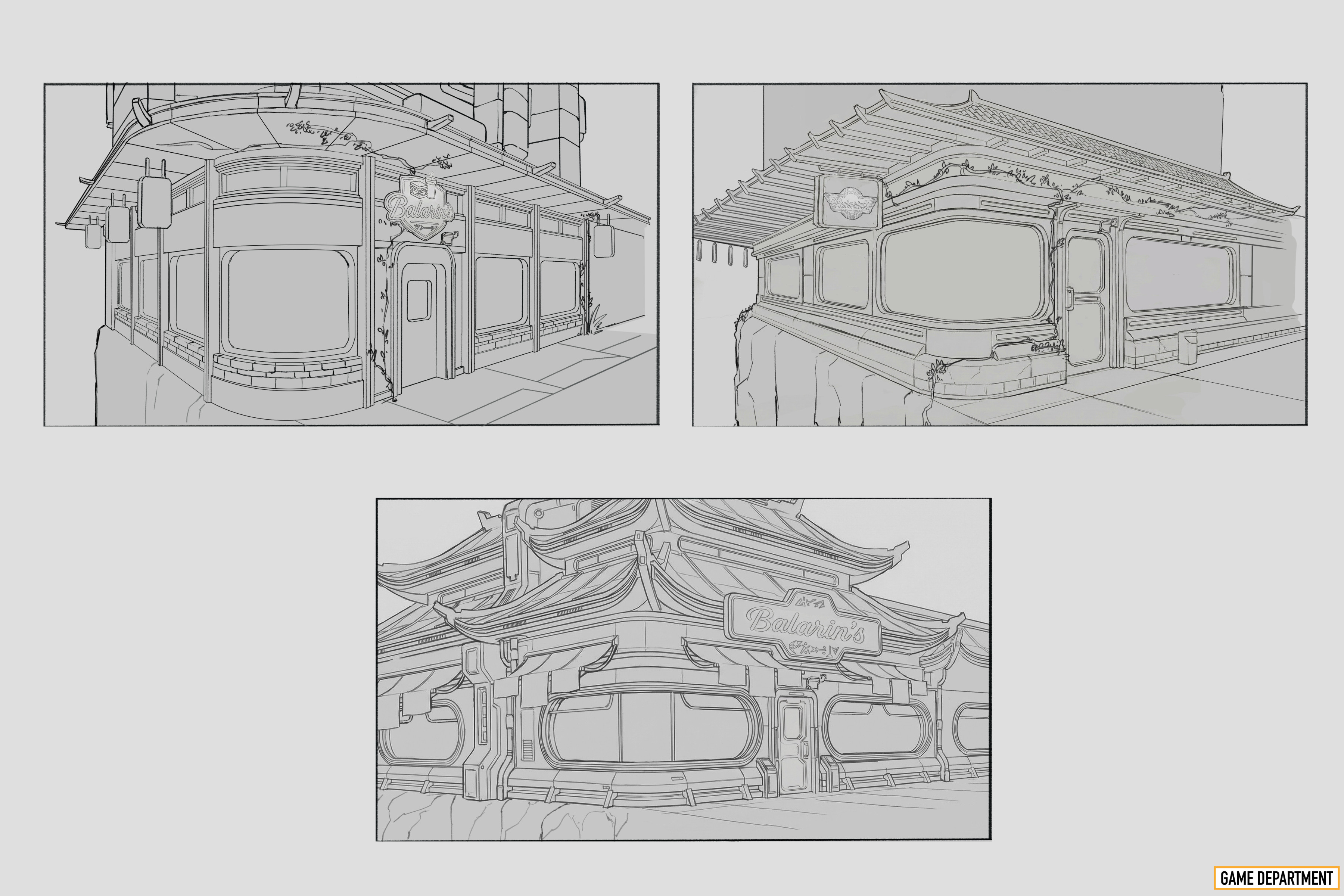 Early exploration designs of the diner