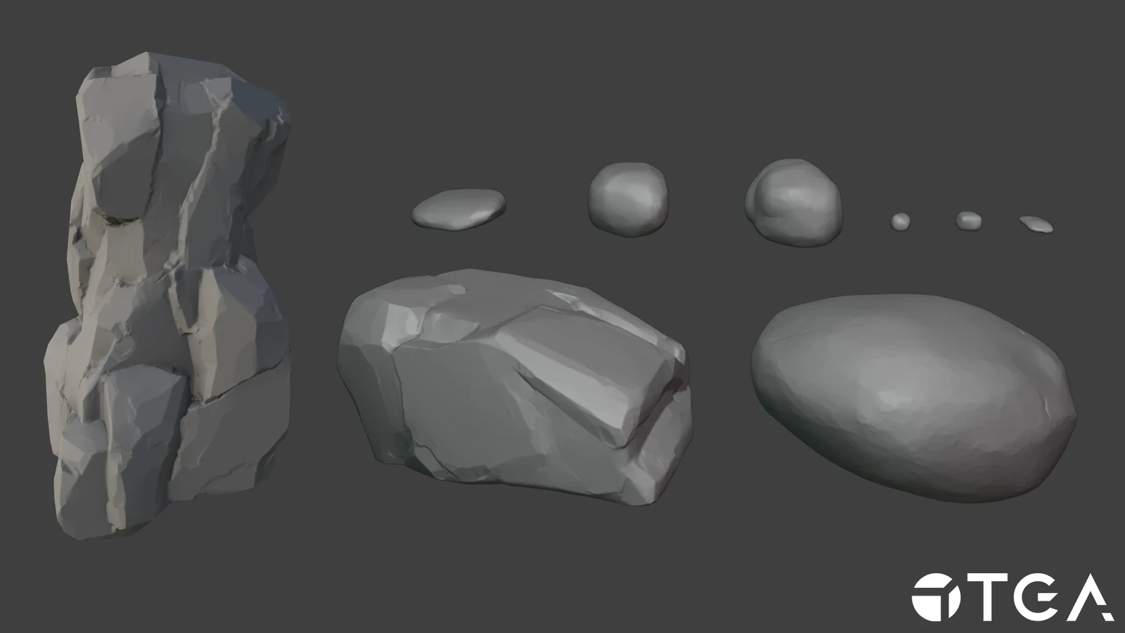 HP sculpts of rocks