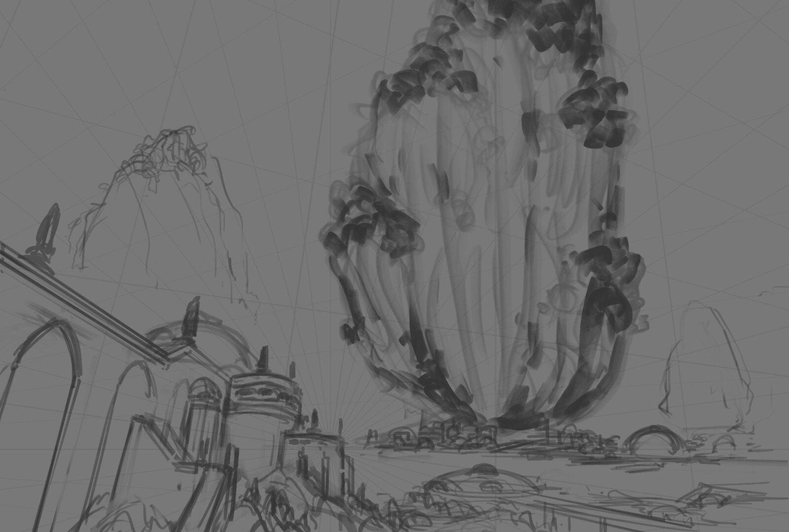 Most of the time, I already have like a rough idea in my head. I'm quick to put them on paper to establish an overall vision.