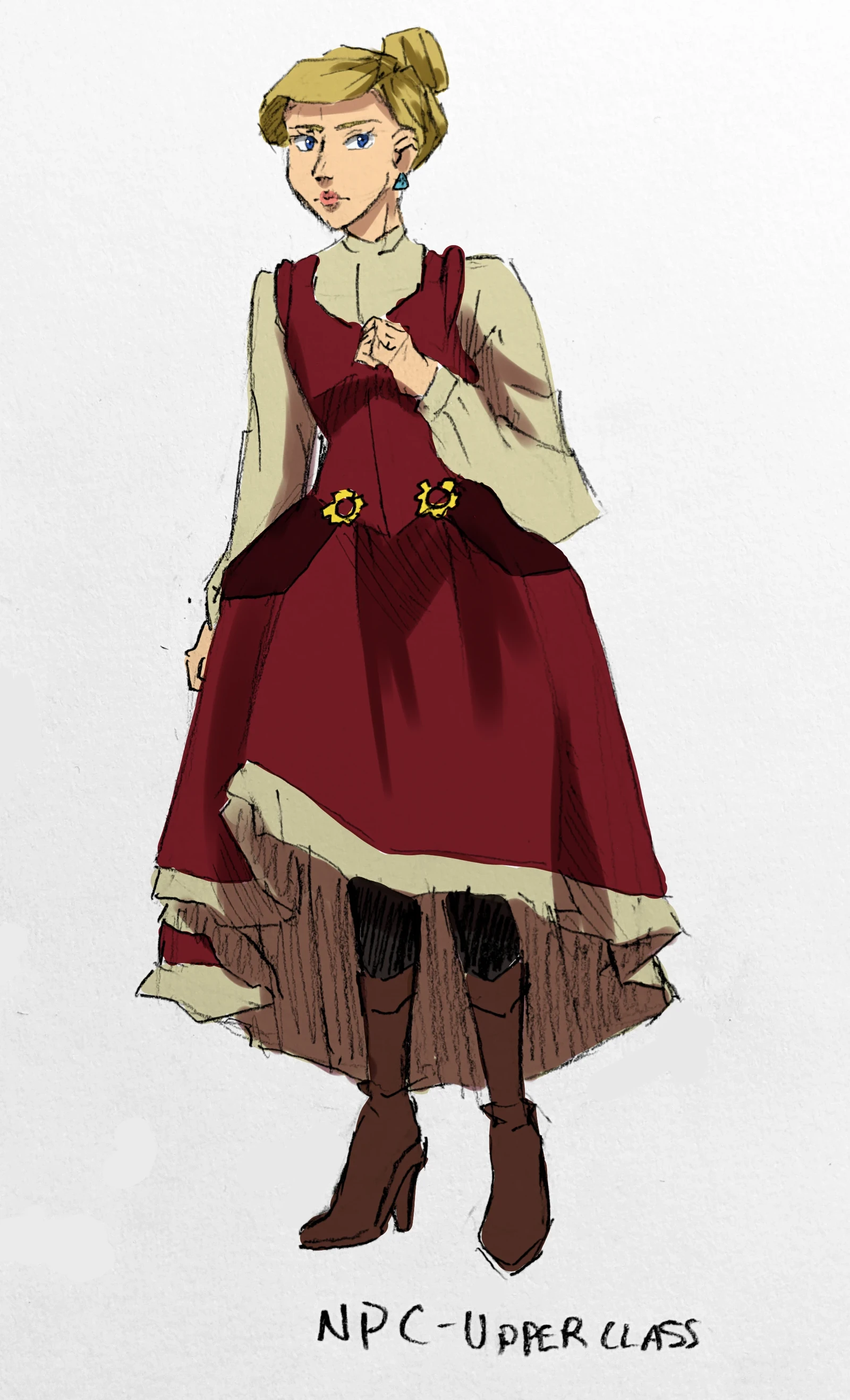 Red color alt for the female "wealthy" NPC