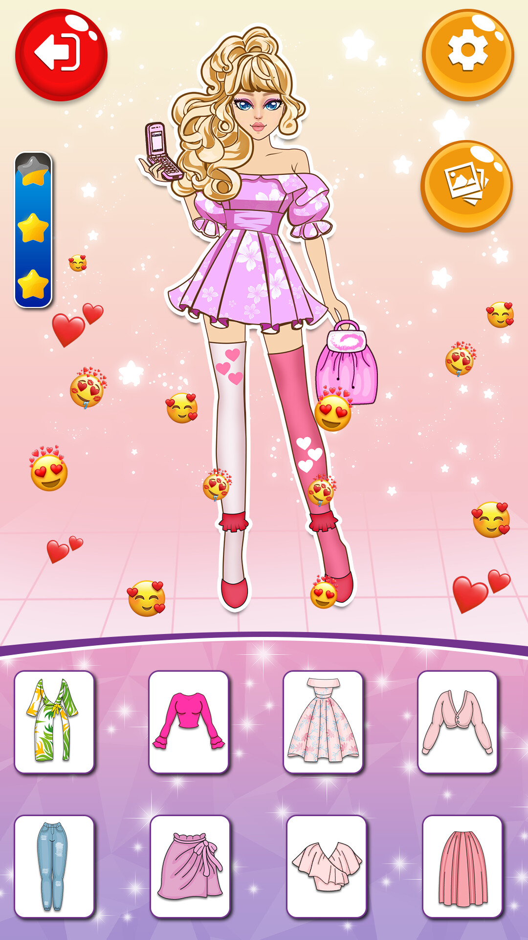 ArtStation - Diy Paper Doll Game 2D Assets & Ui/Ux