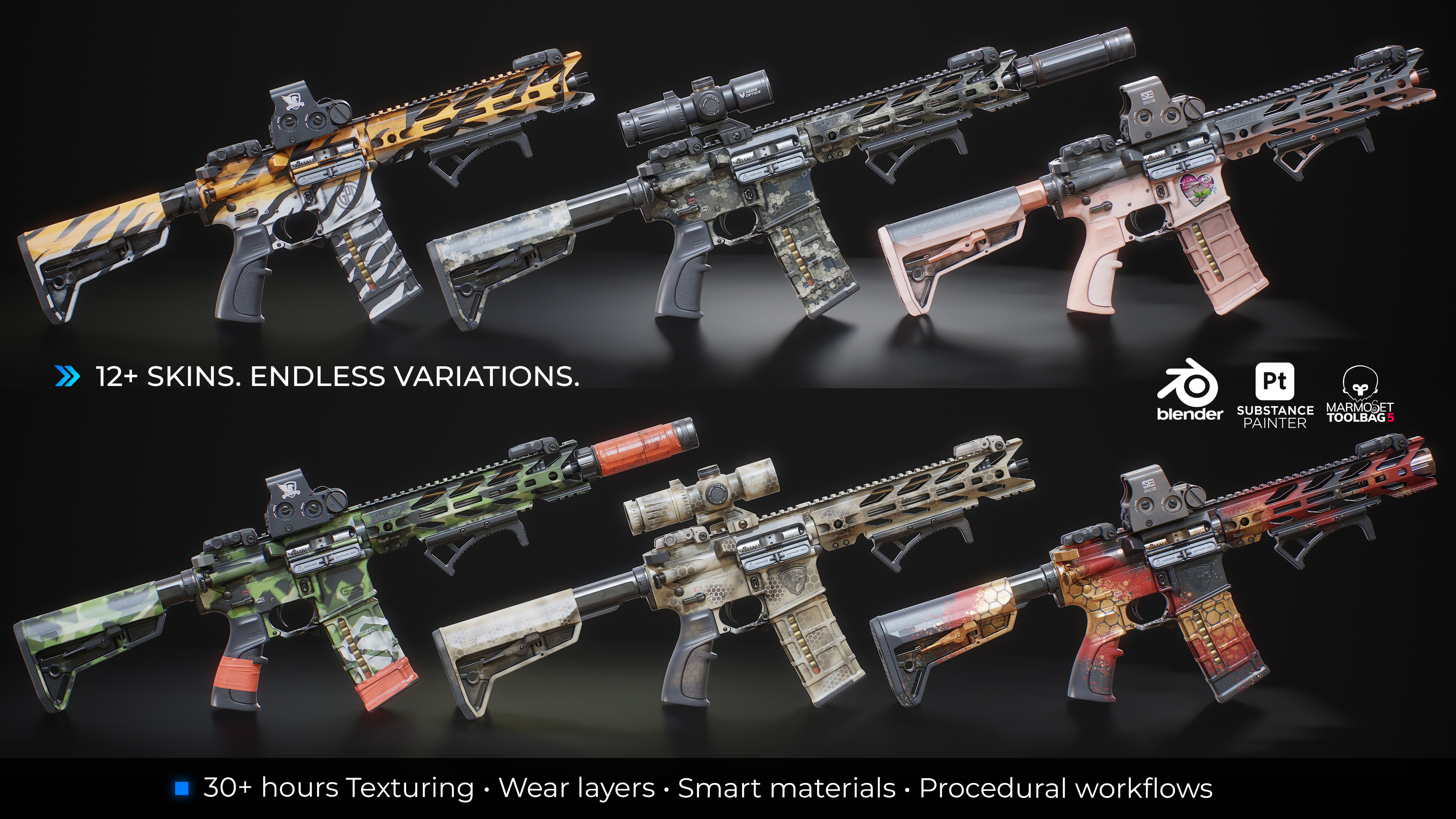 12+ Texture Skins • Make It Yours