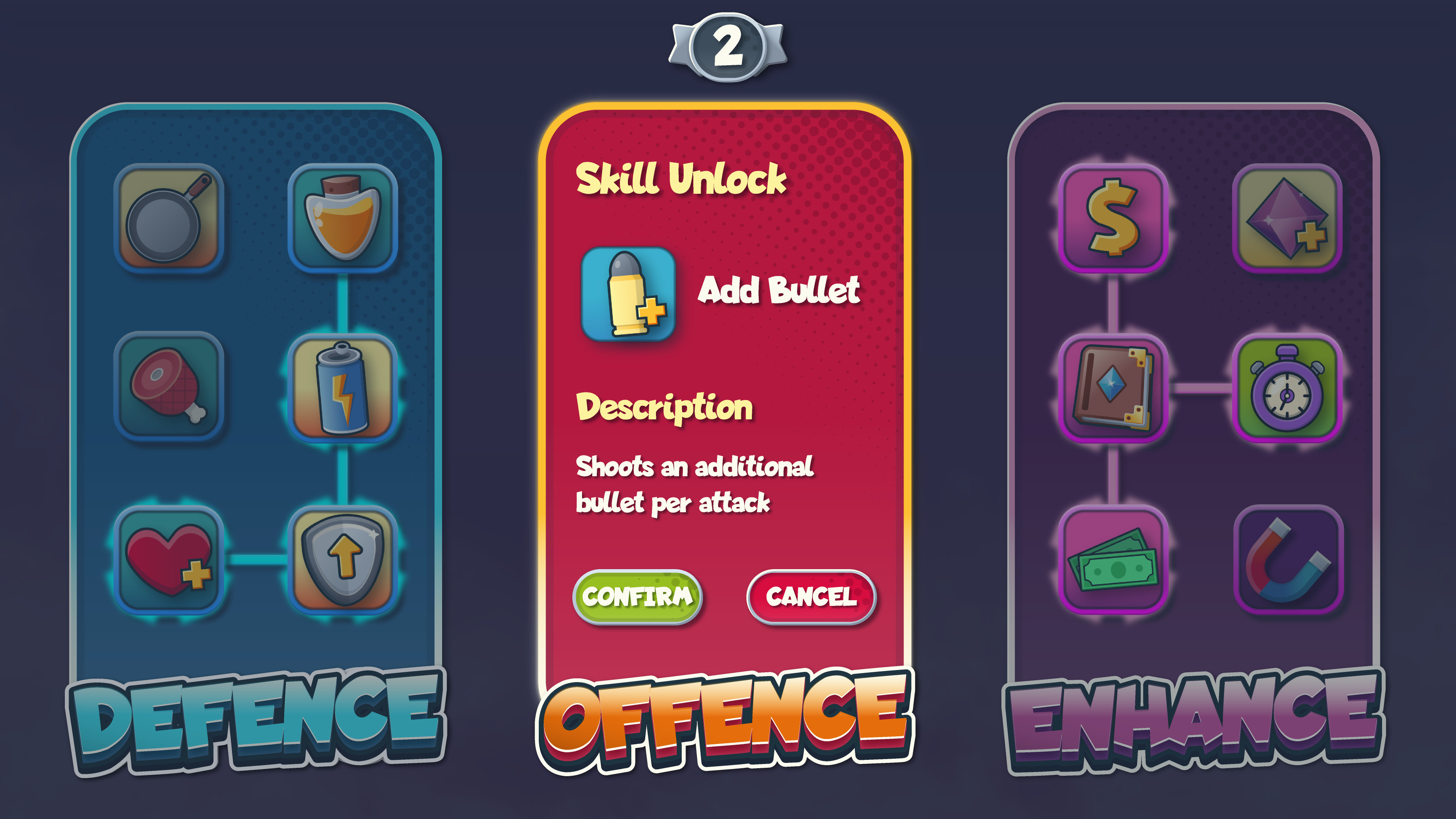 Confirm skill UI