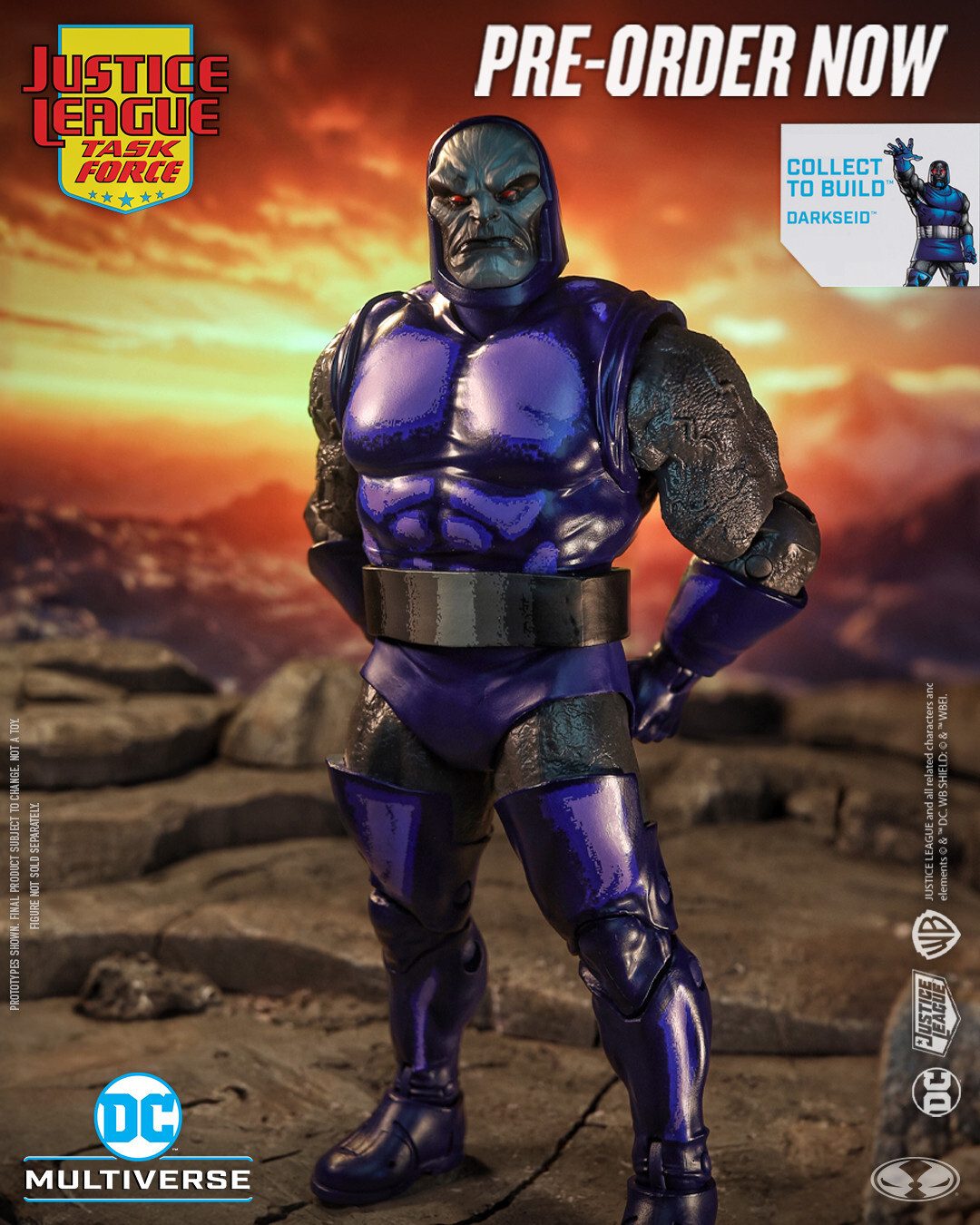 DC Justice League Task Force Darkseid - I helped engineer action figure articulation and work on sculpt and prototype revisions for the figure.