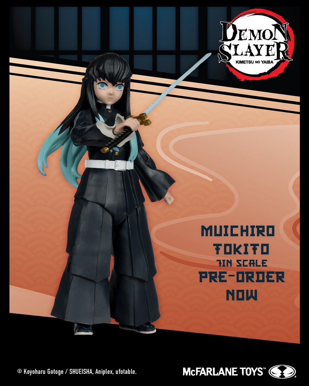Demon Slayer - Muichiro - I helped engineer action figure articulation and work on sculpt and prototype revisions for the figure.