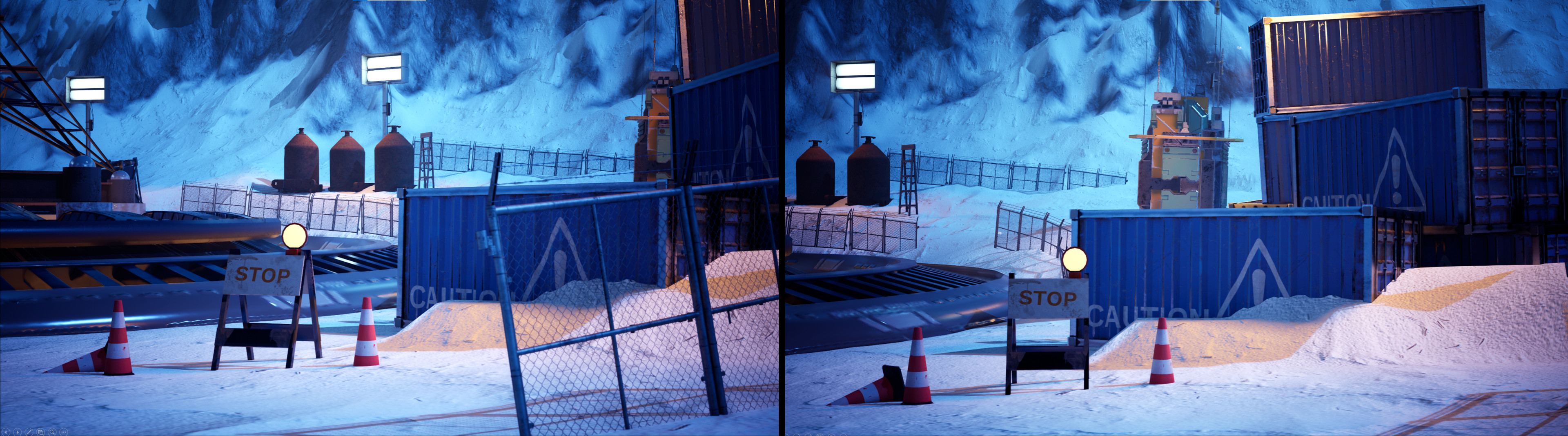  
Sky box and terrain: