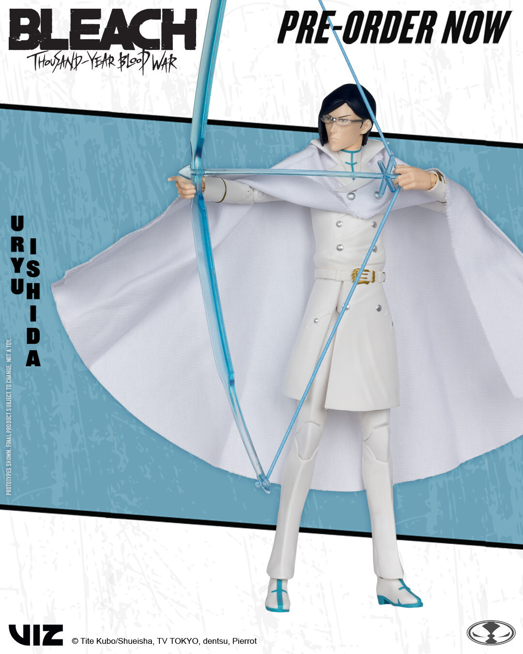Bleach Uryu- I helped engineer action figure articulation and work on sculpt and prototype revisions for the full wave of Bleach figures