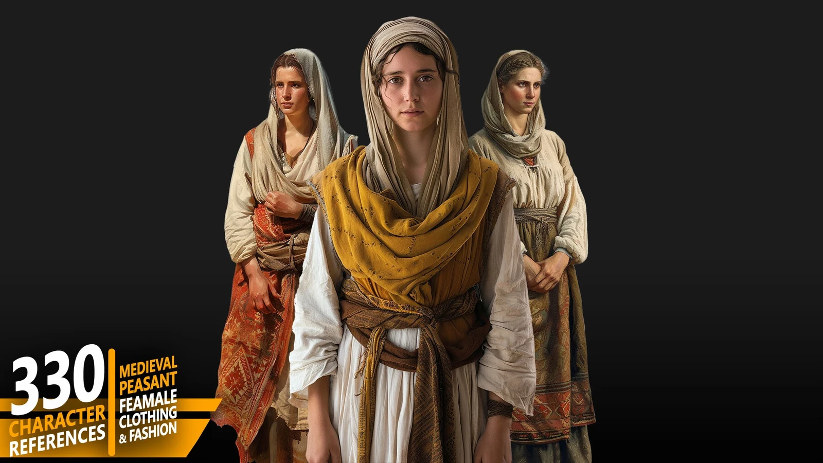 330 Medieval Peasant Female Clothing & Fashion - Character References
https://www.artstation.com/a/53433789