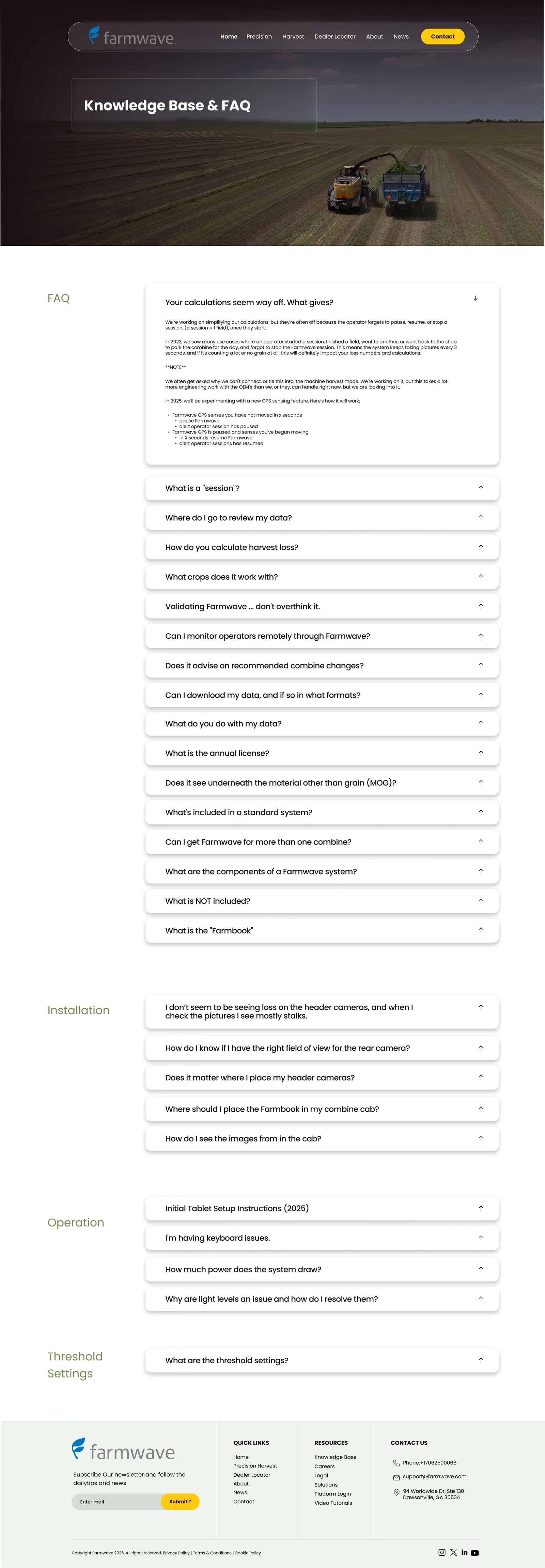 Knowledge Base &amp; FAQ