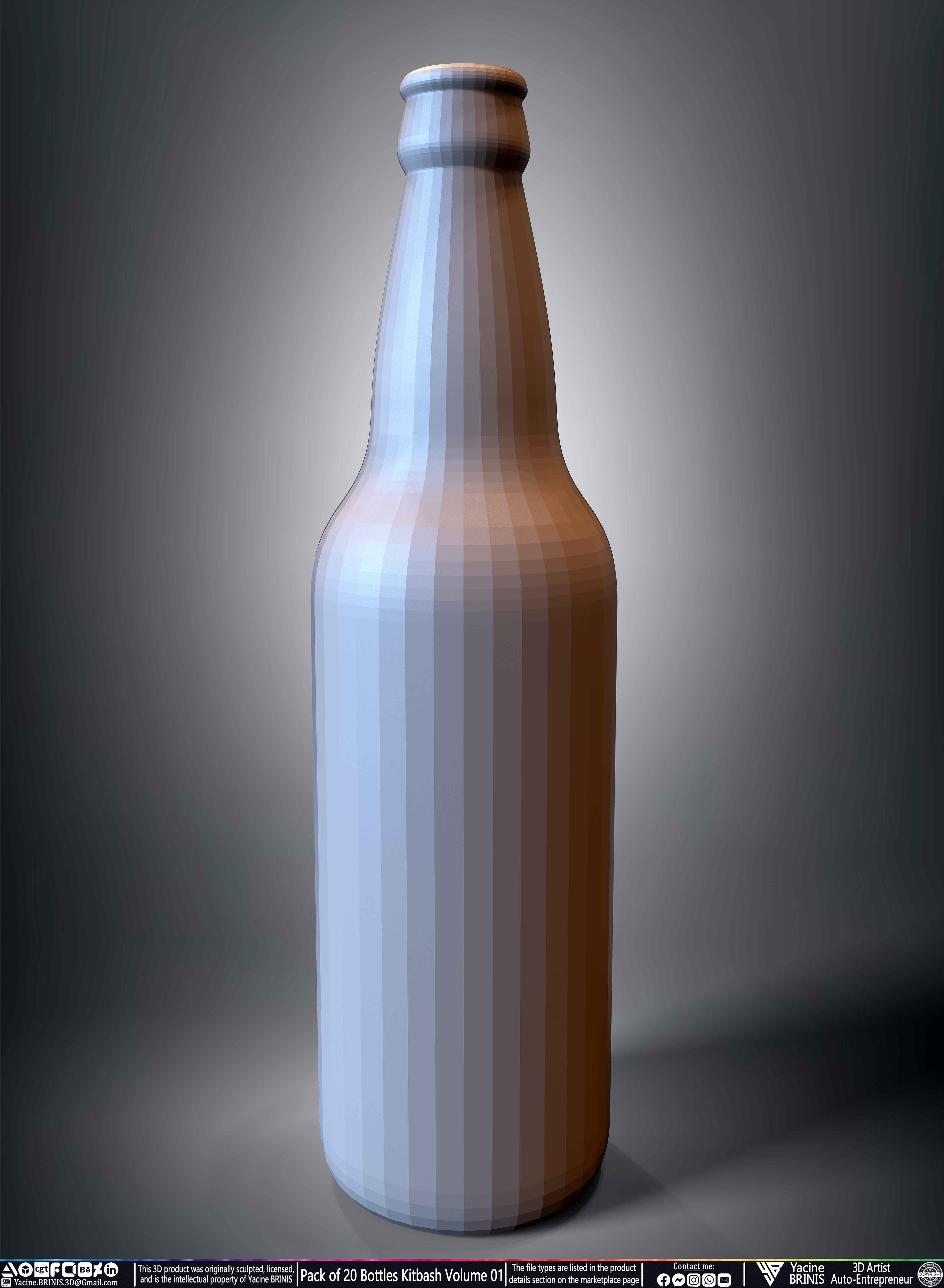 Collections of Bottles Kitbash 09