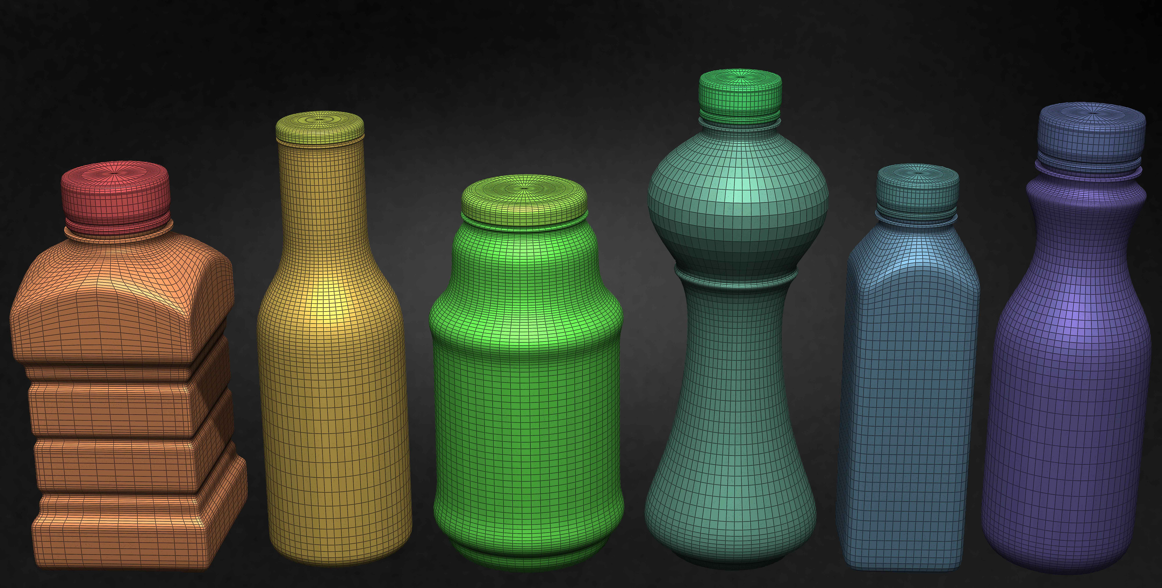 Collections of Bottles Kitbash 22