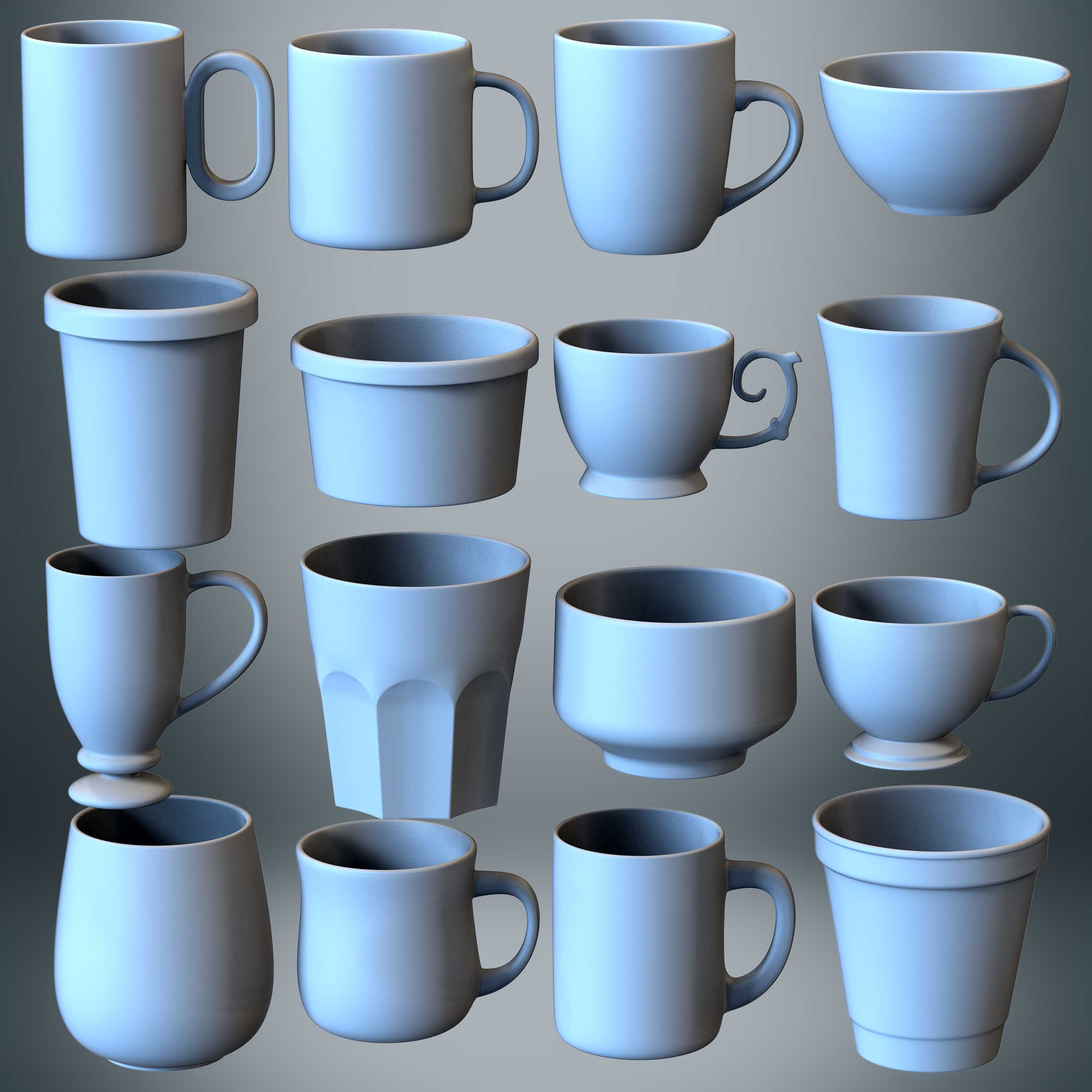 Pack of 32 Cups (Kit &amp; IMM Brush) Volume 01 set 001