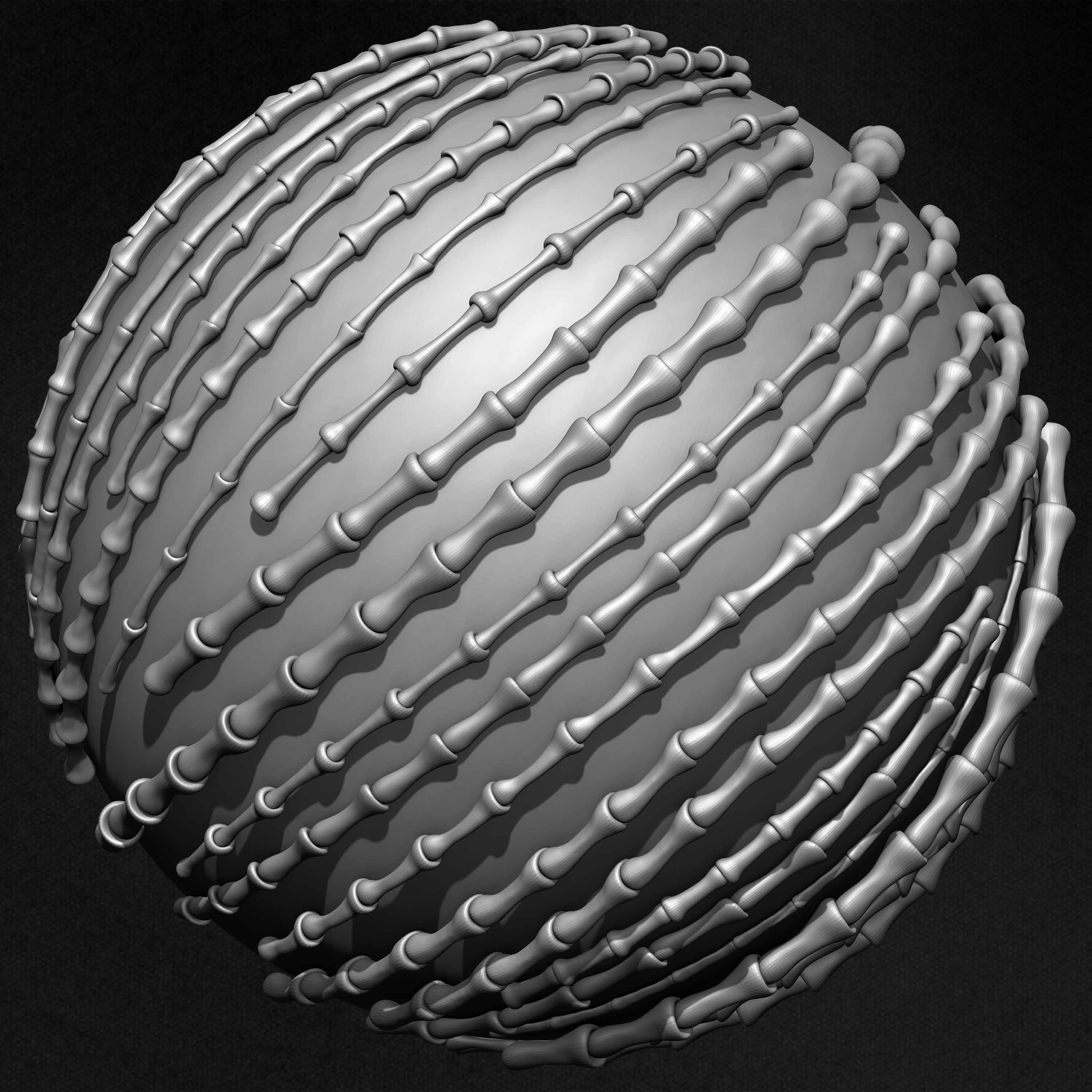 Human Skeleton IMM Brushes Set 09