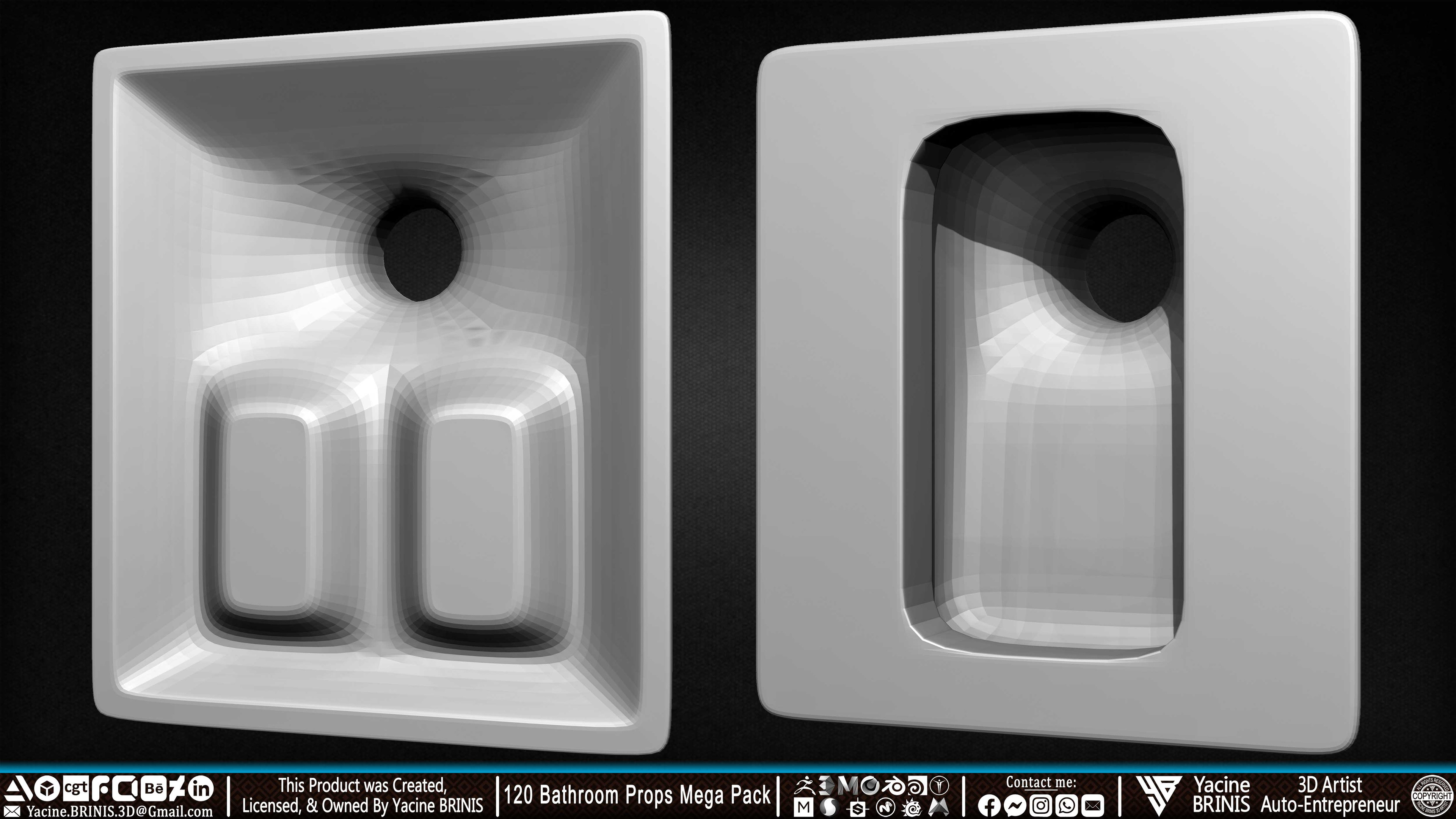 120 Bathroom Props Mega Pack Volume 01 Set 14