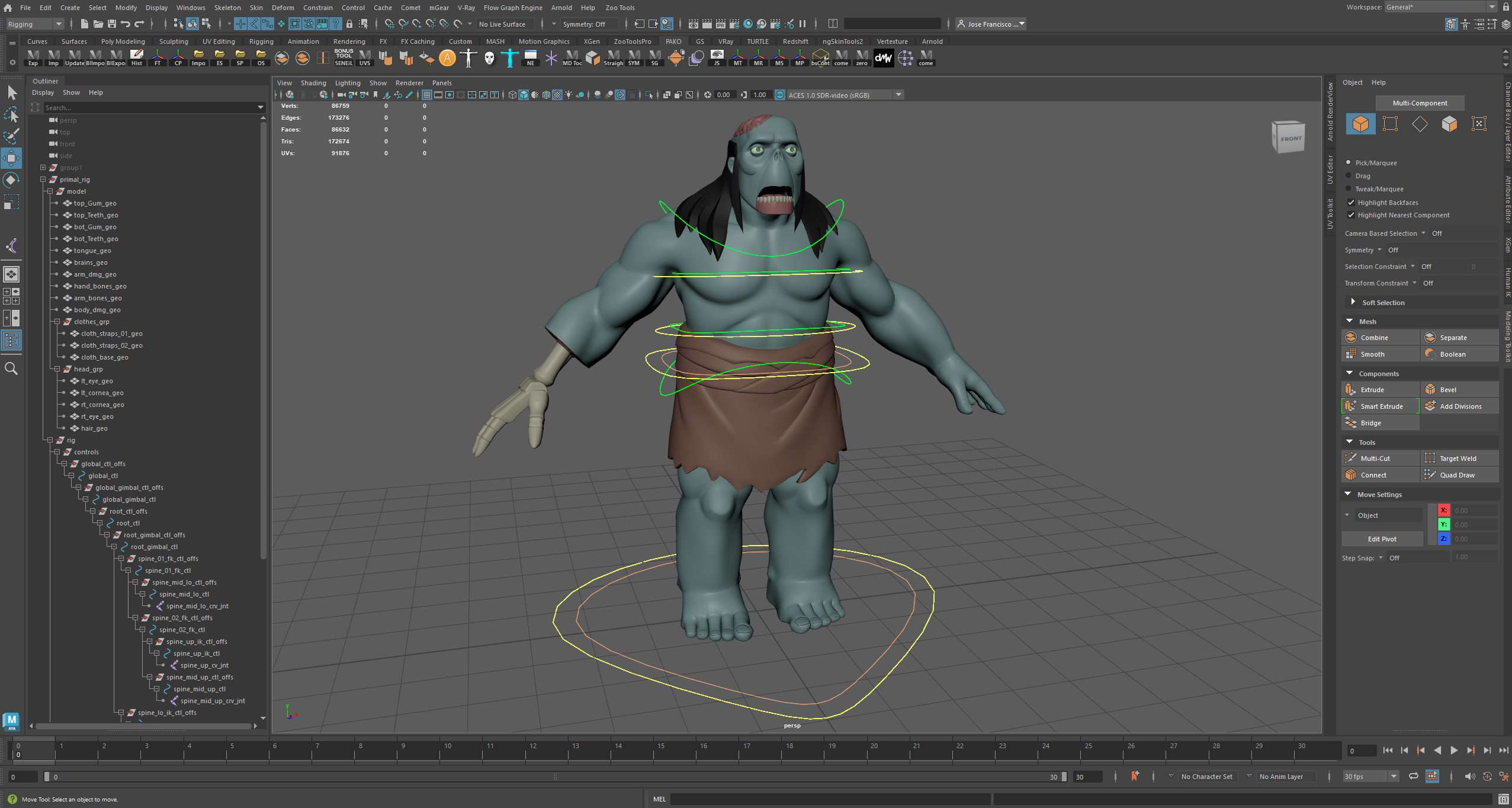 Rigging WIP 1