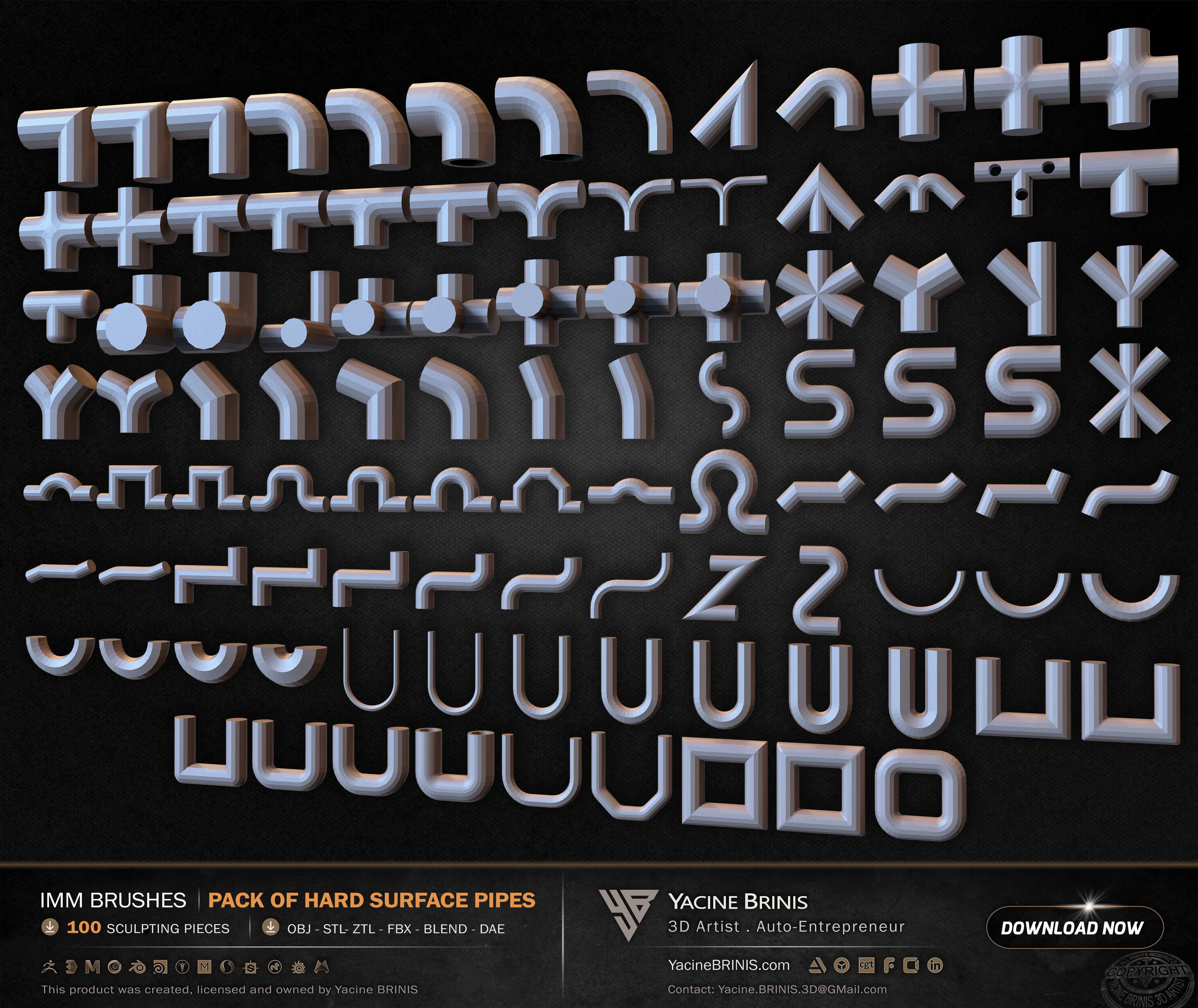 100 Hard Surface IMM Pipes 06