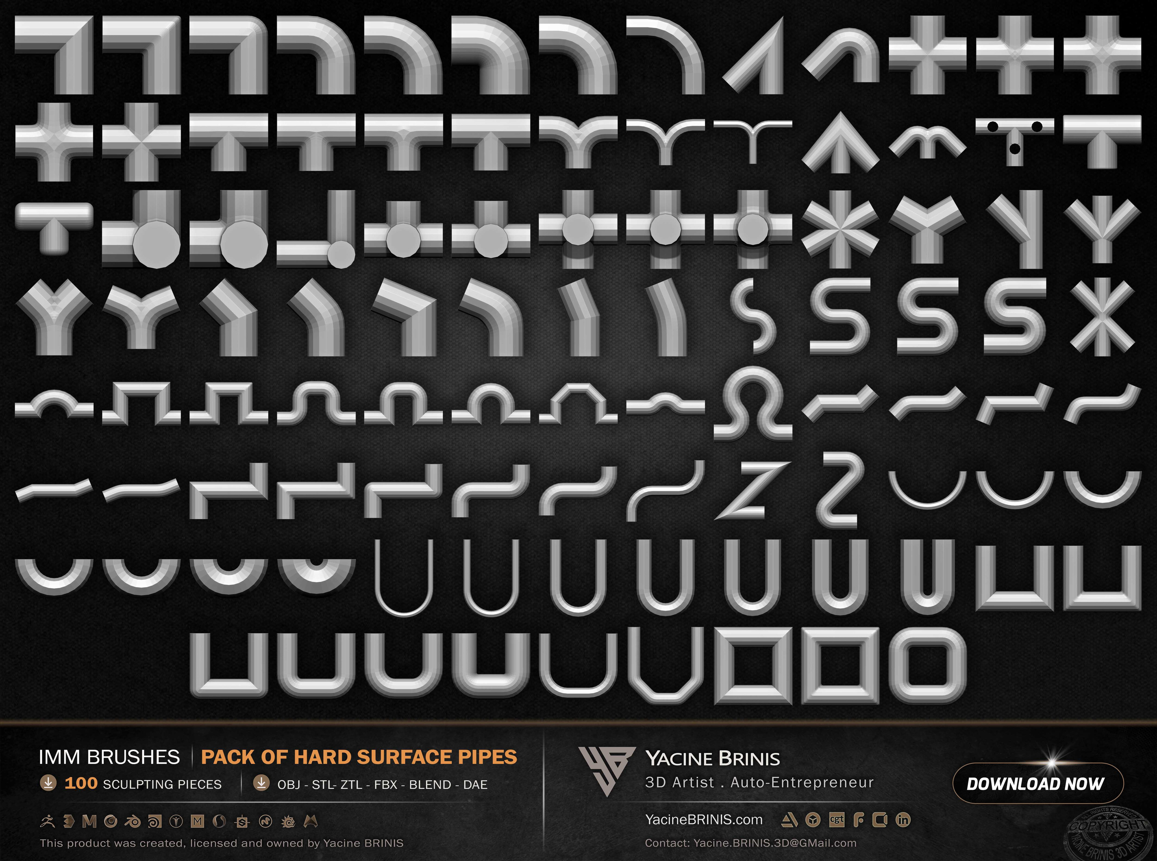 100 Hard Surface IMM Pipes 07