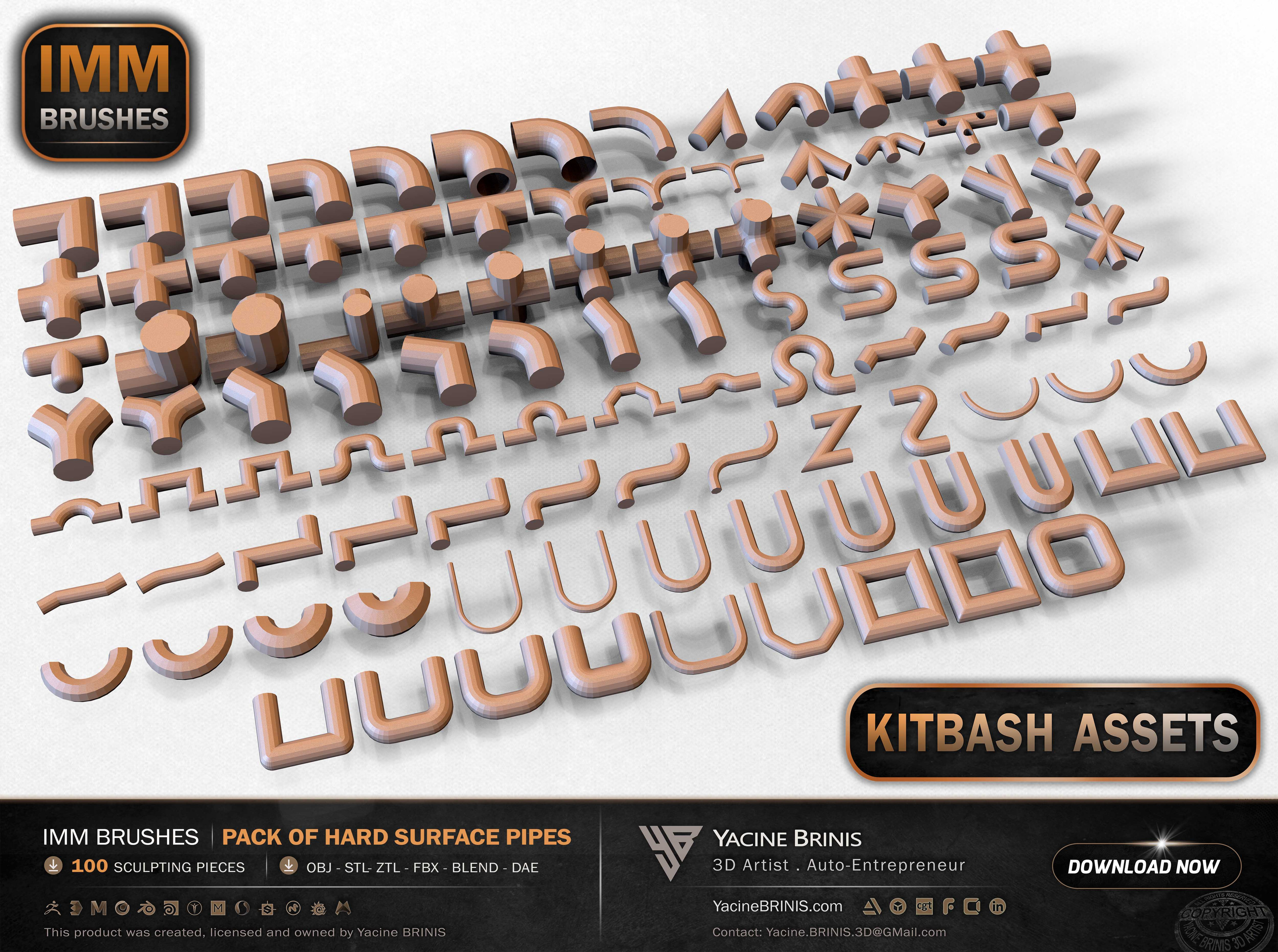 100 Hard Surface IMM Pipes 11