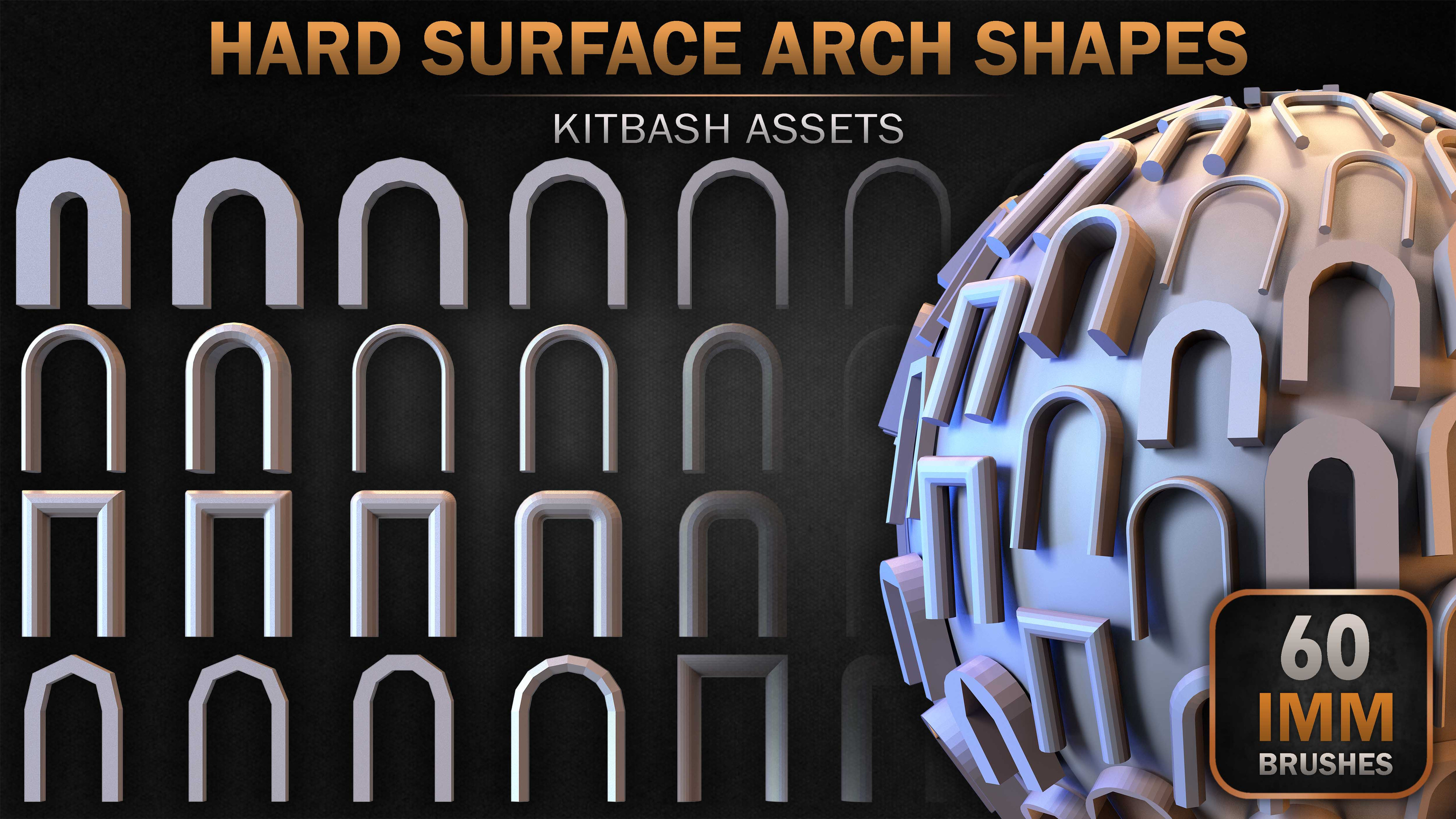 60 Hard Surface IMM Arch Shapes 01