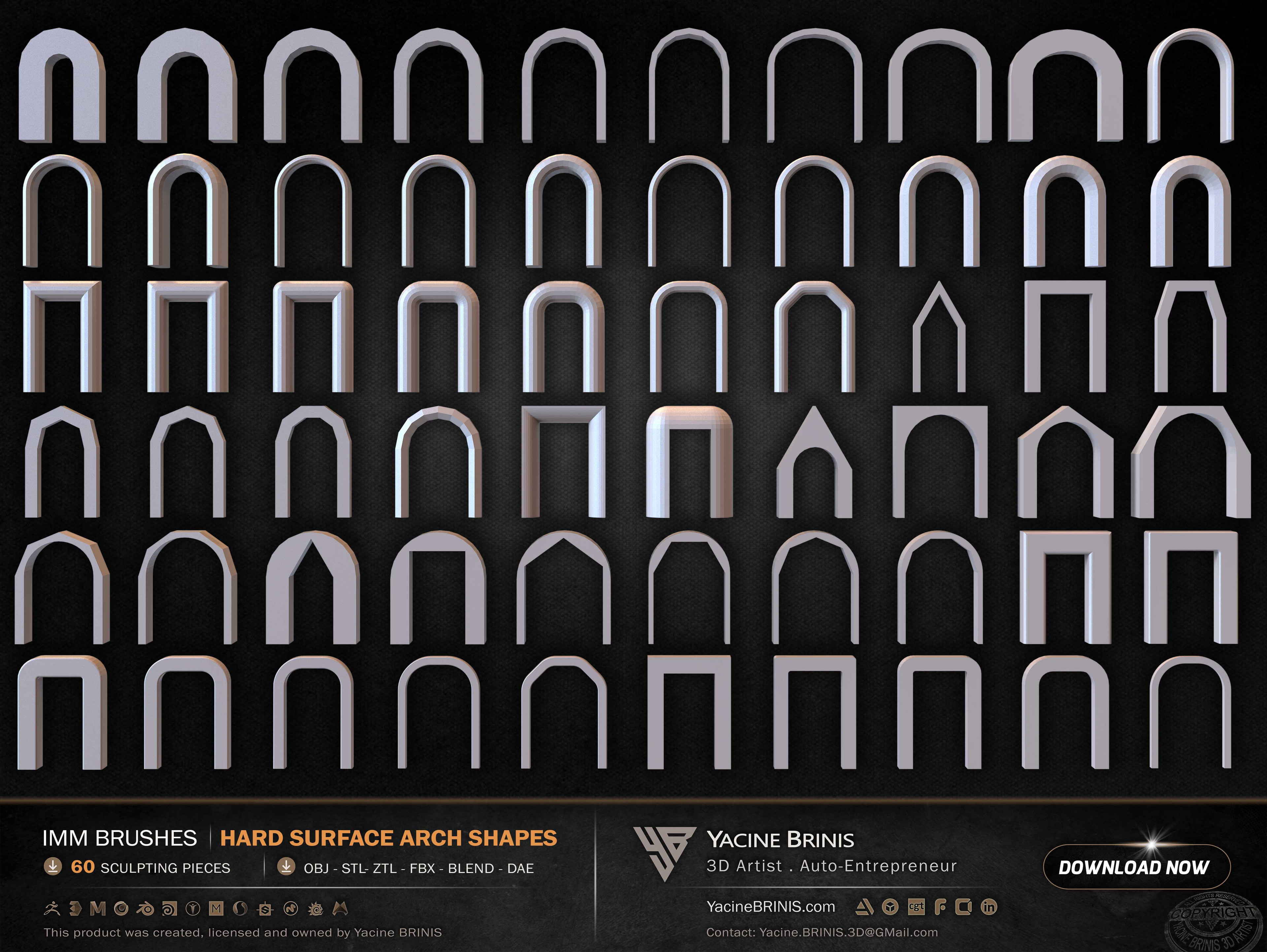 60 Hard Surface IMM Arch Shapes 02