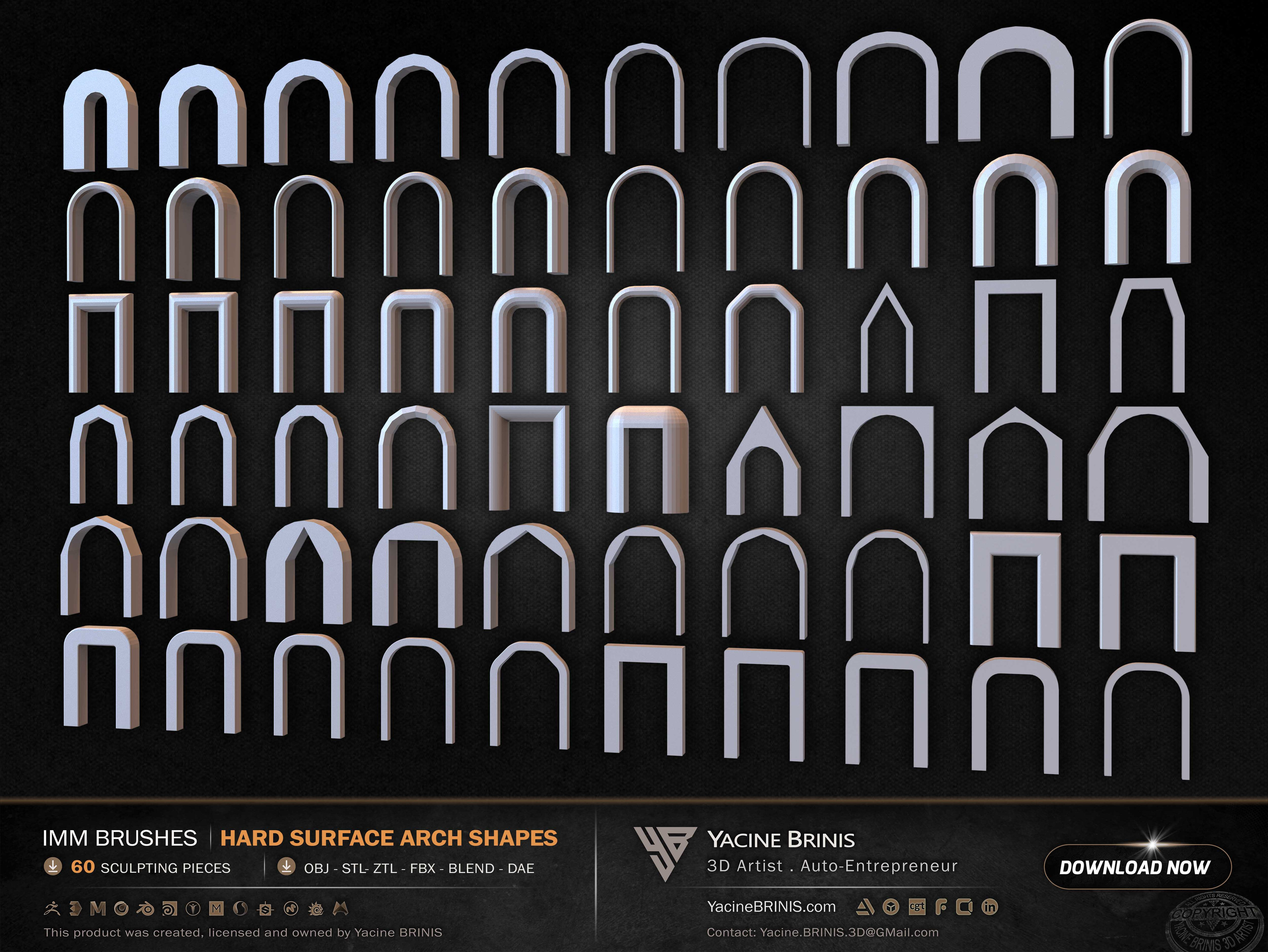 60 Hard Surface IMM Arch Shapes 03