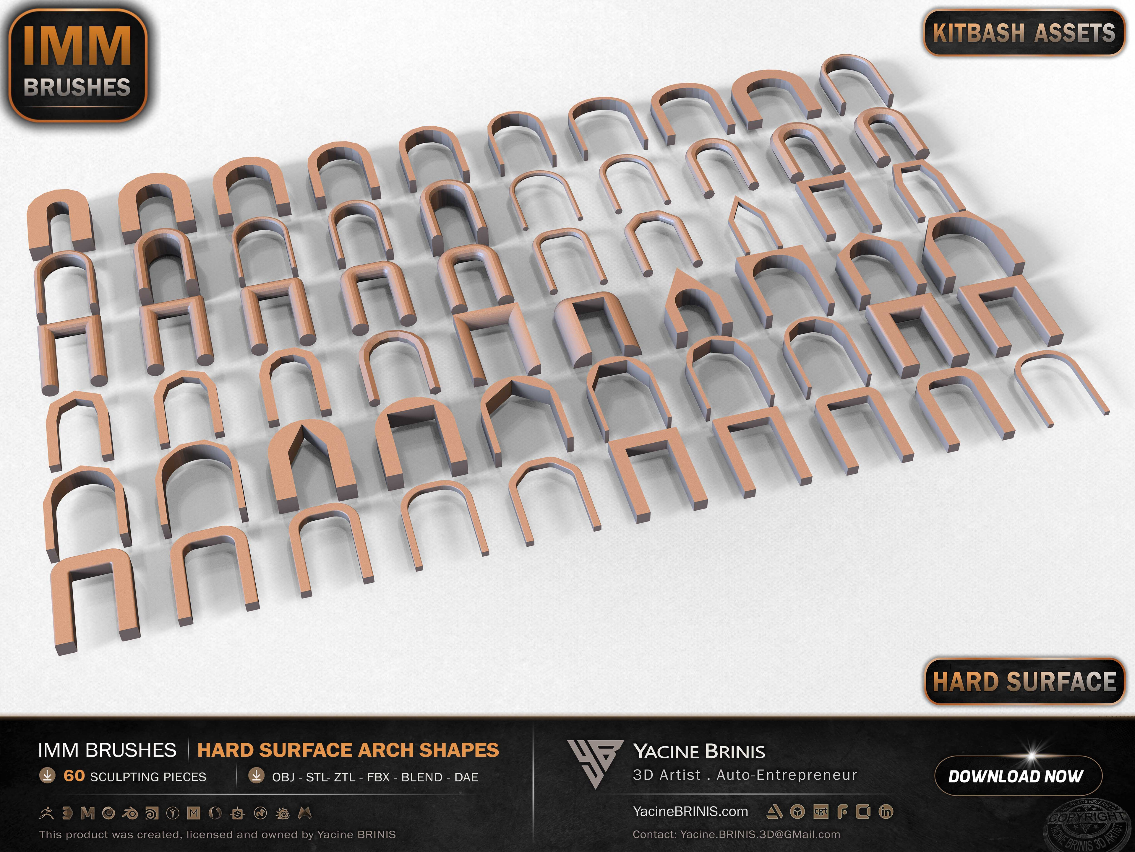 60 Hard Surface IMM Arch Shapes 07