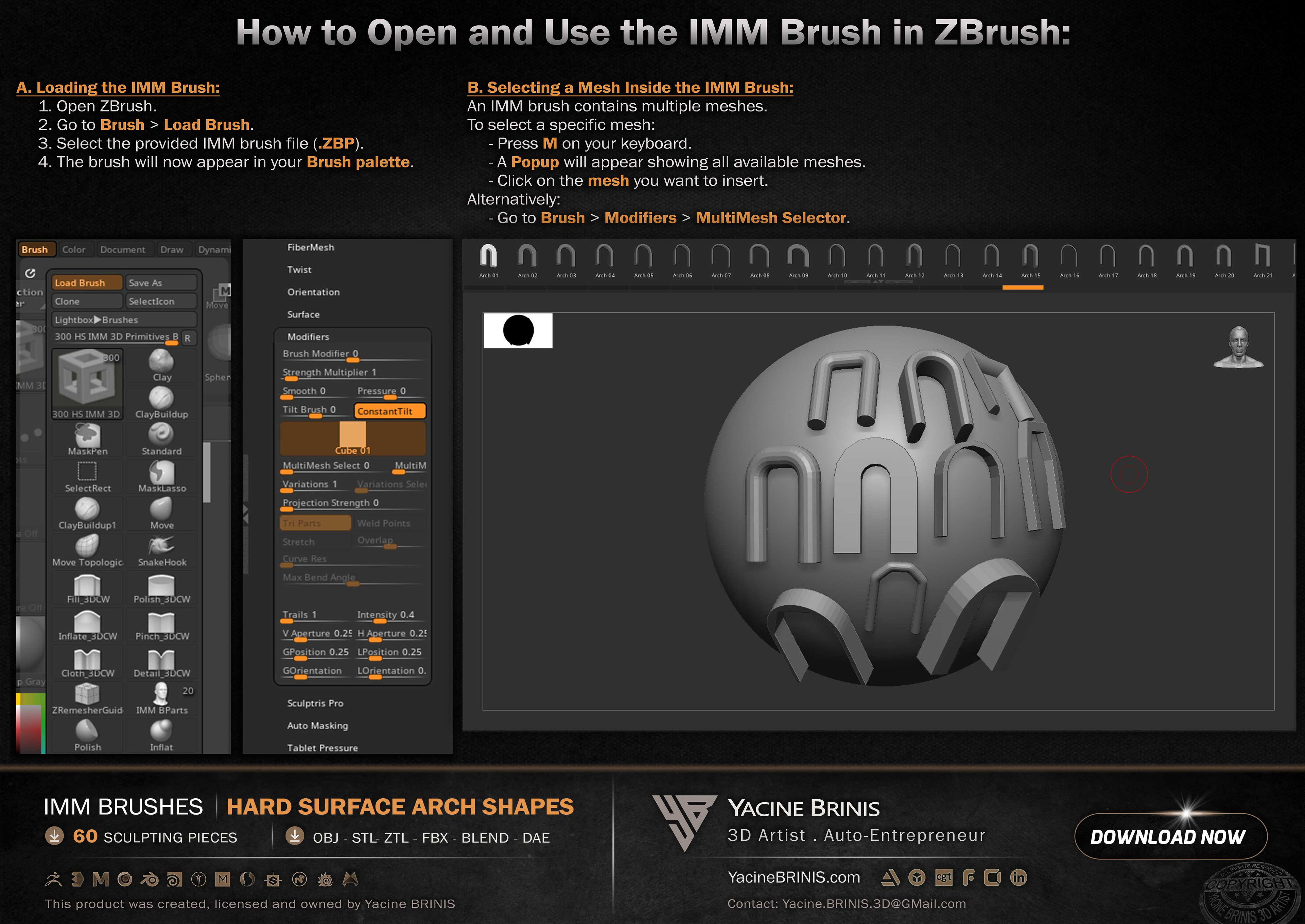 60 Hard Surface IMM Arch Shapes 13