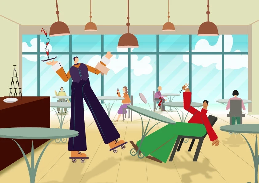 A stylized vector illustration by student Ola Sayed