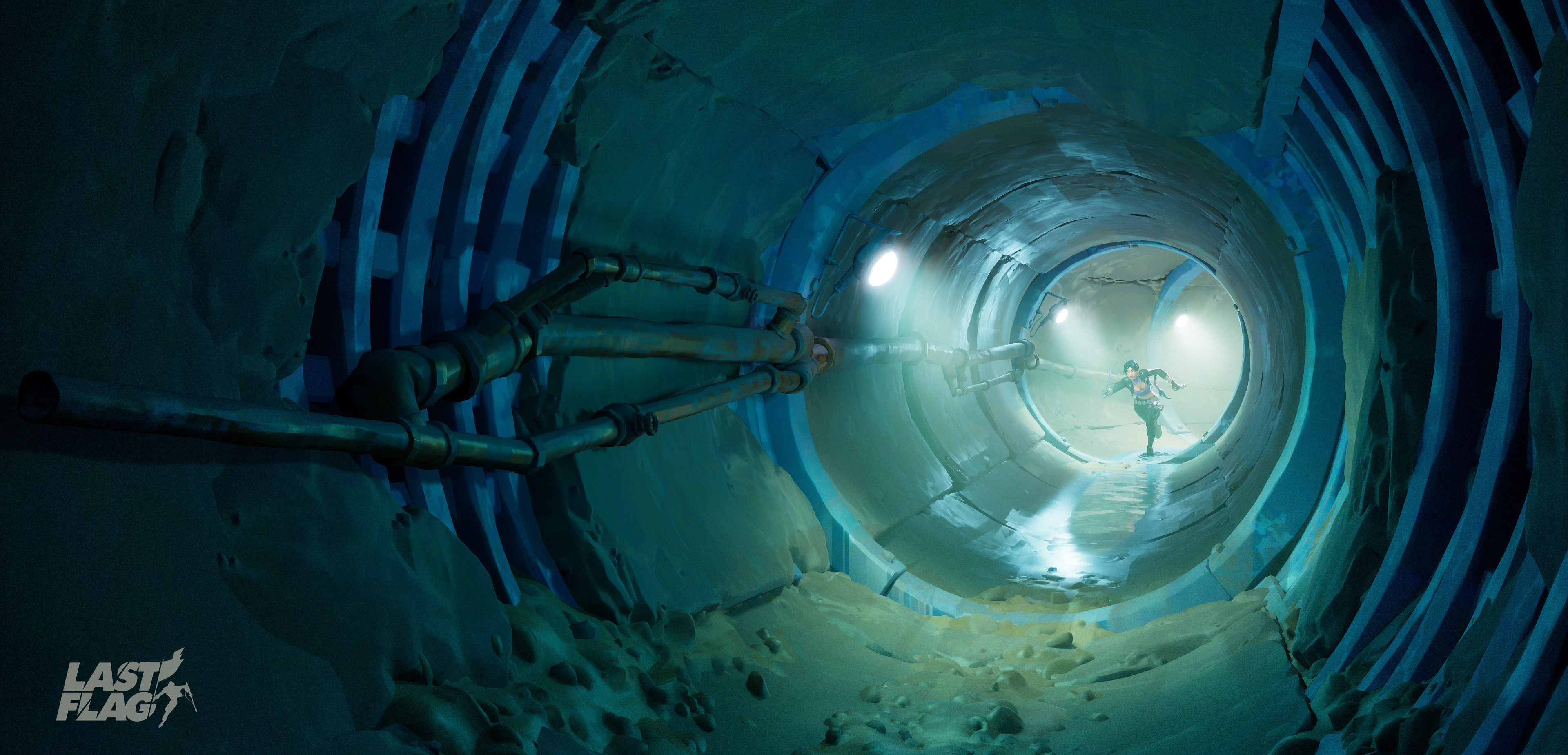 The sewer modular prefabs consist of bend version of the concrete kit below