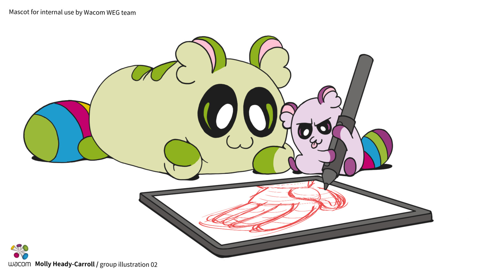Wacom Europe Mascot Key Art (2/3)