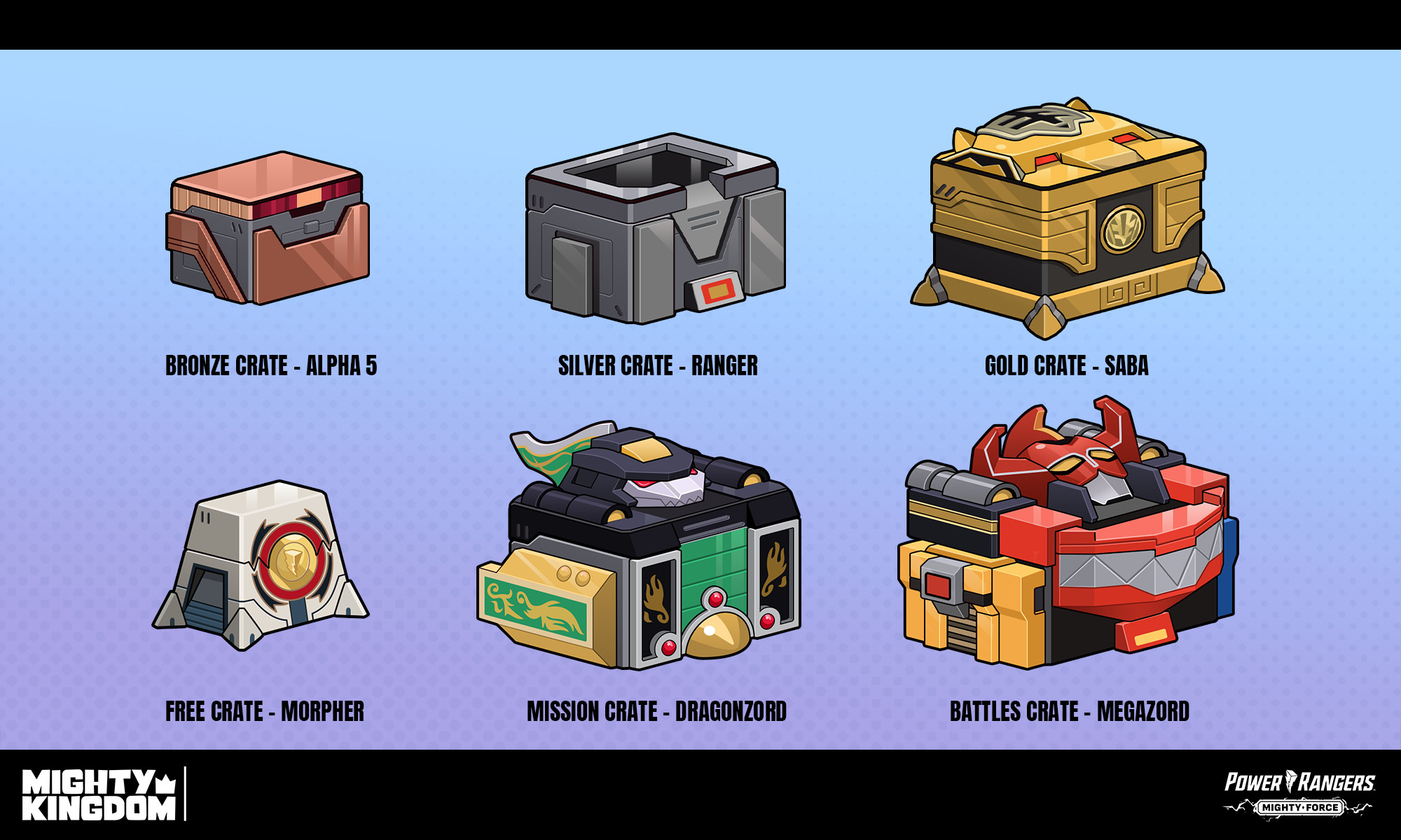 Reward Crates - Designs based various zords