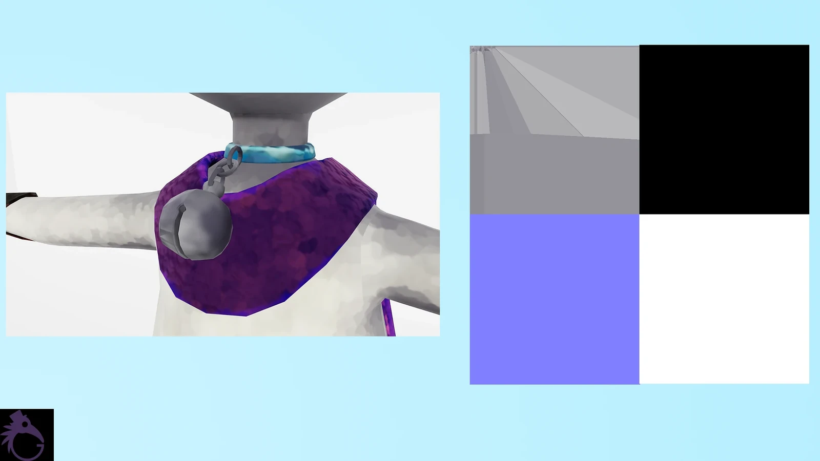 Bell materials, base colour, normal, metallic and roughness