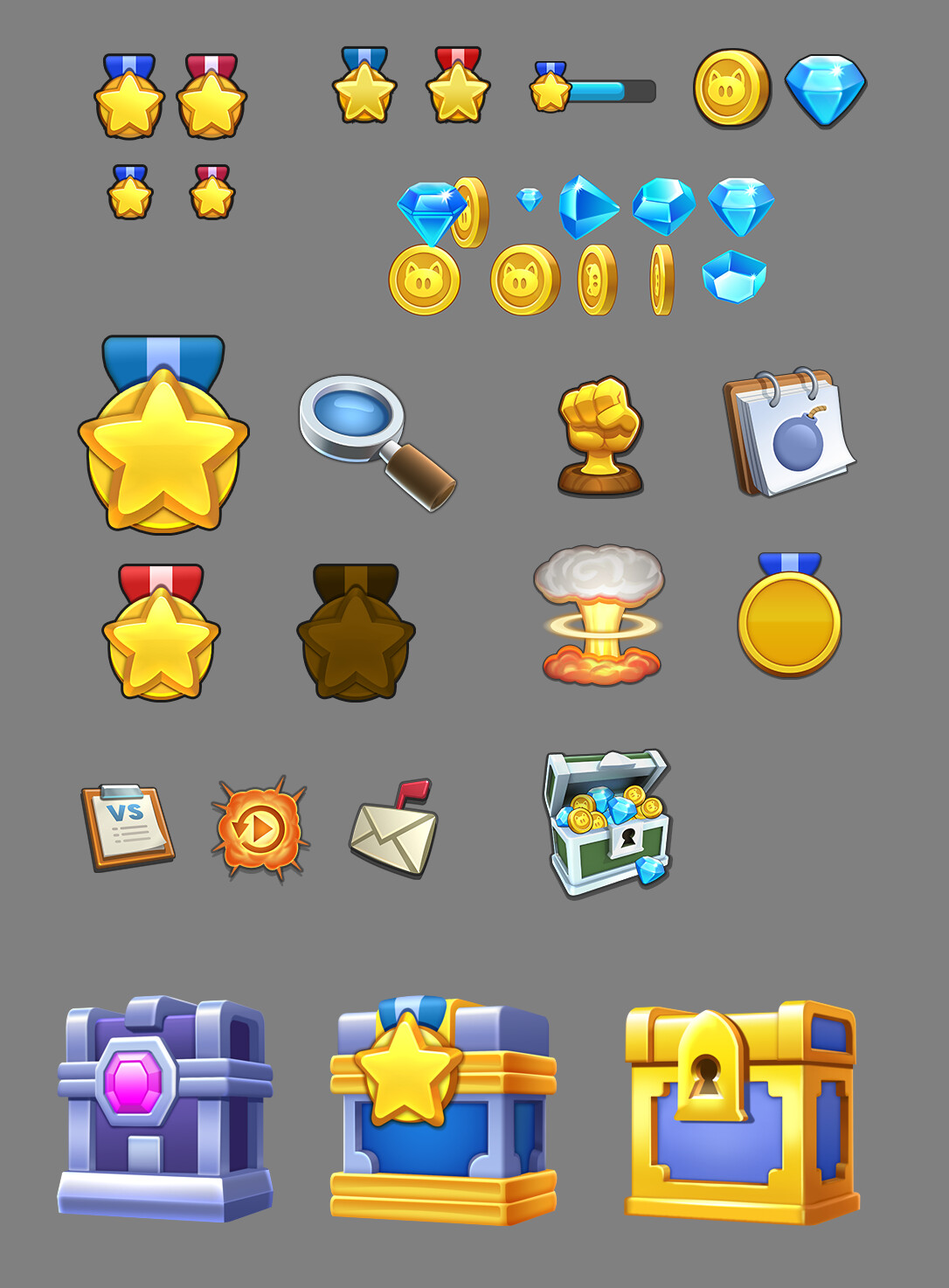 Icons and chests