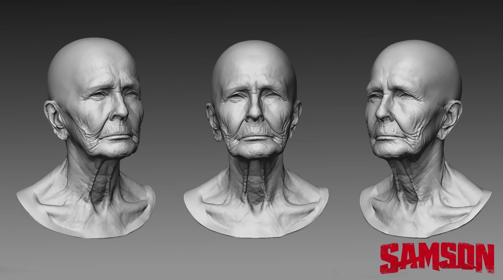 High poly of NPC head created by me. Photogrammetry scan by Linus Hamilton.