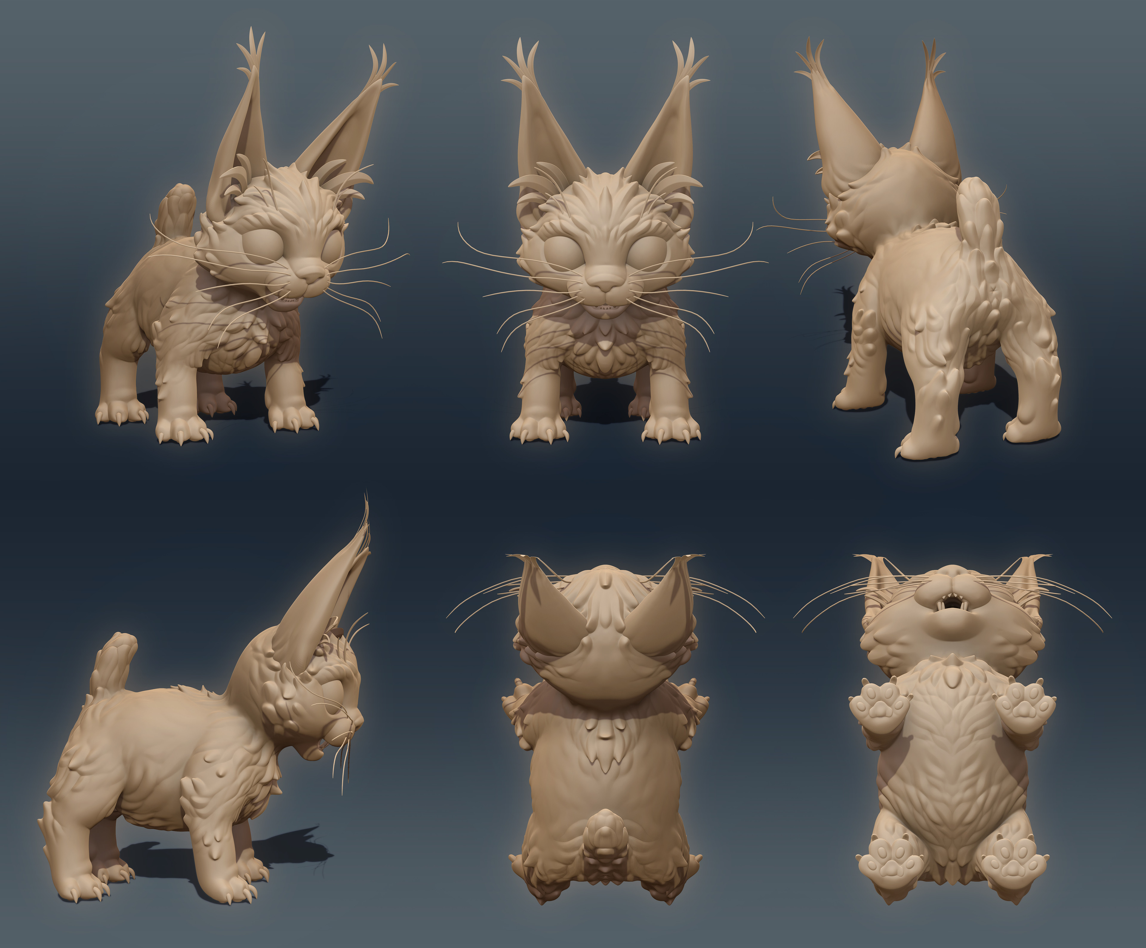 Muffles ZBrush sculpt