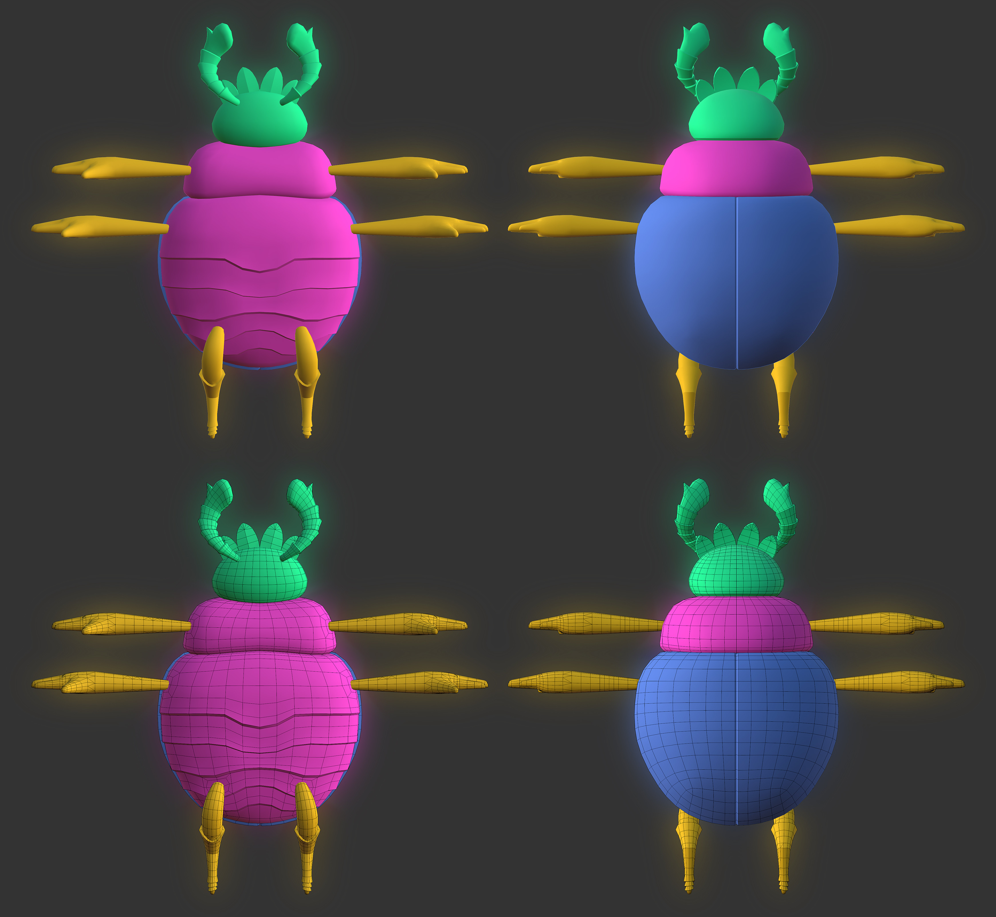 Beetle model texture set/cosmetic parts breakdown