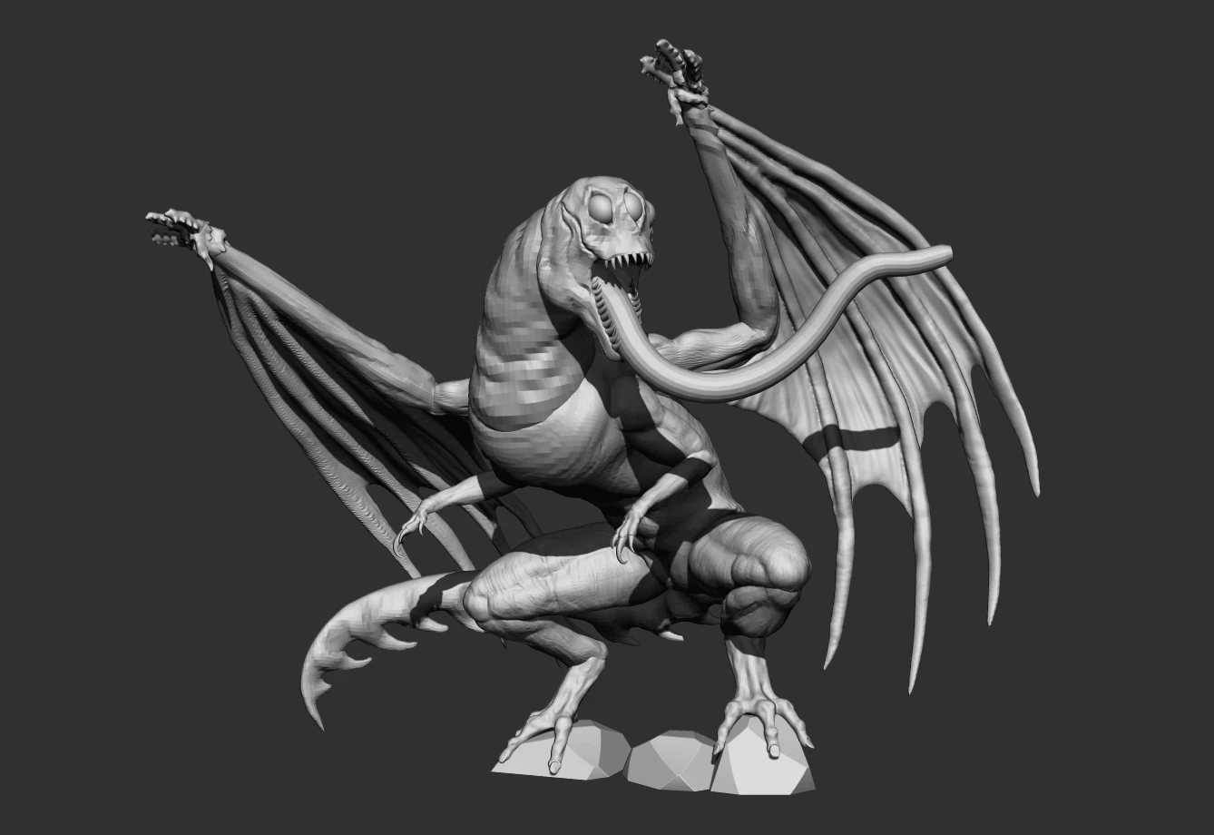 My process at creating the model 2/3