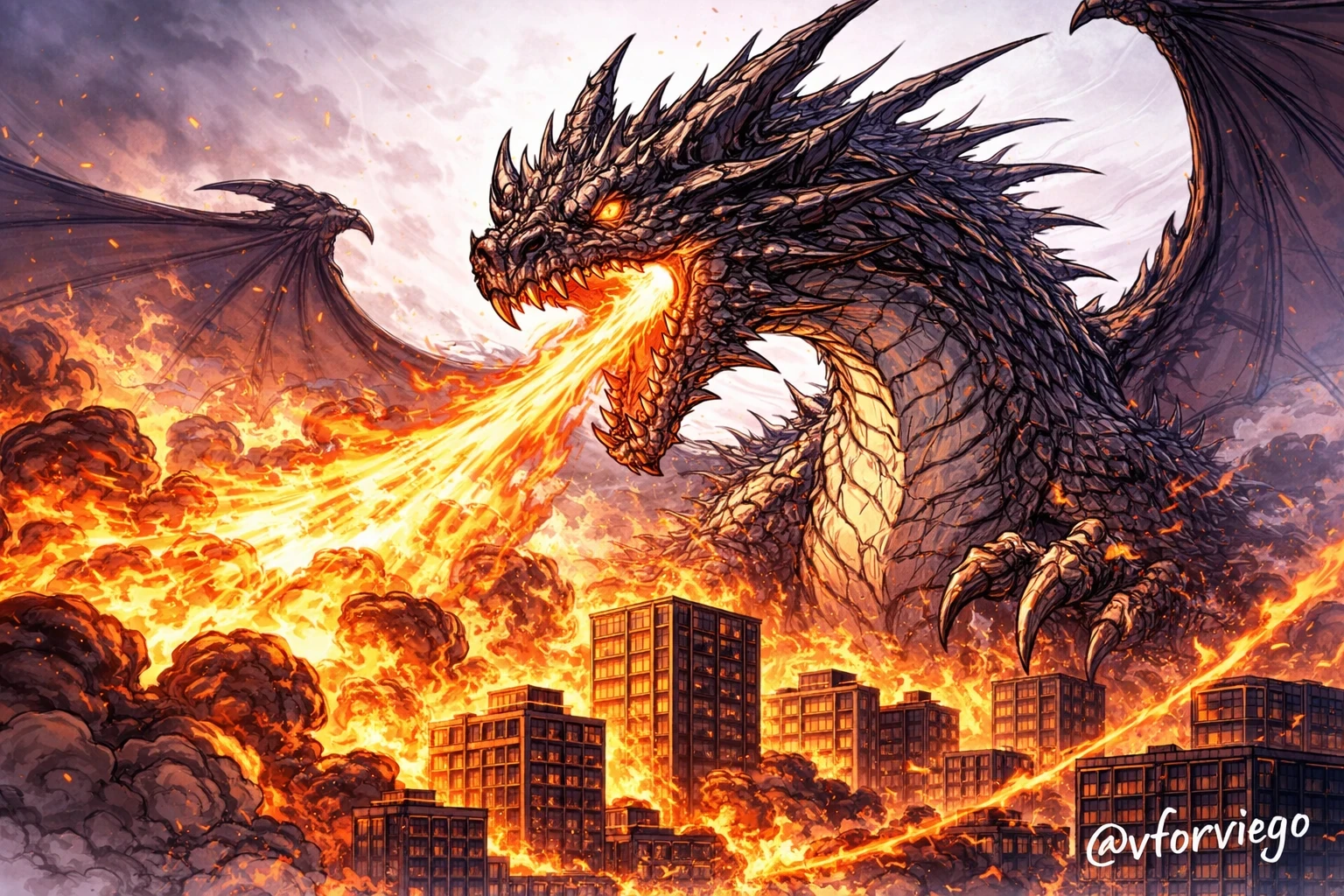 When the sky burns and the earth trembles.
Pure, unstoppable fury unleashed upon a fragile world.  
Feel the heat. Feel the power. Feel the end.