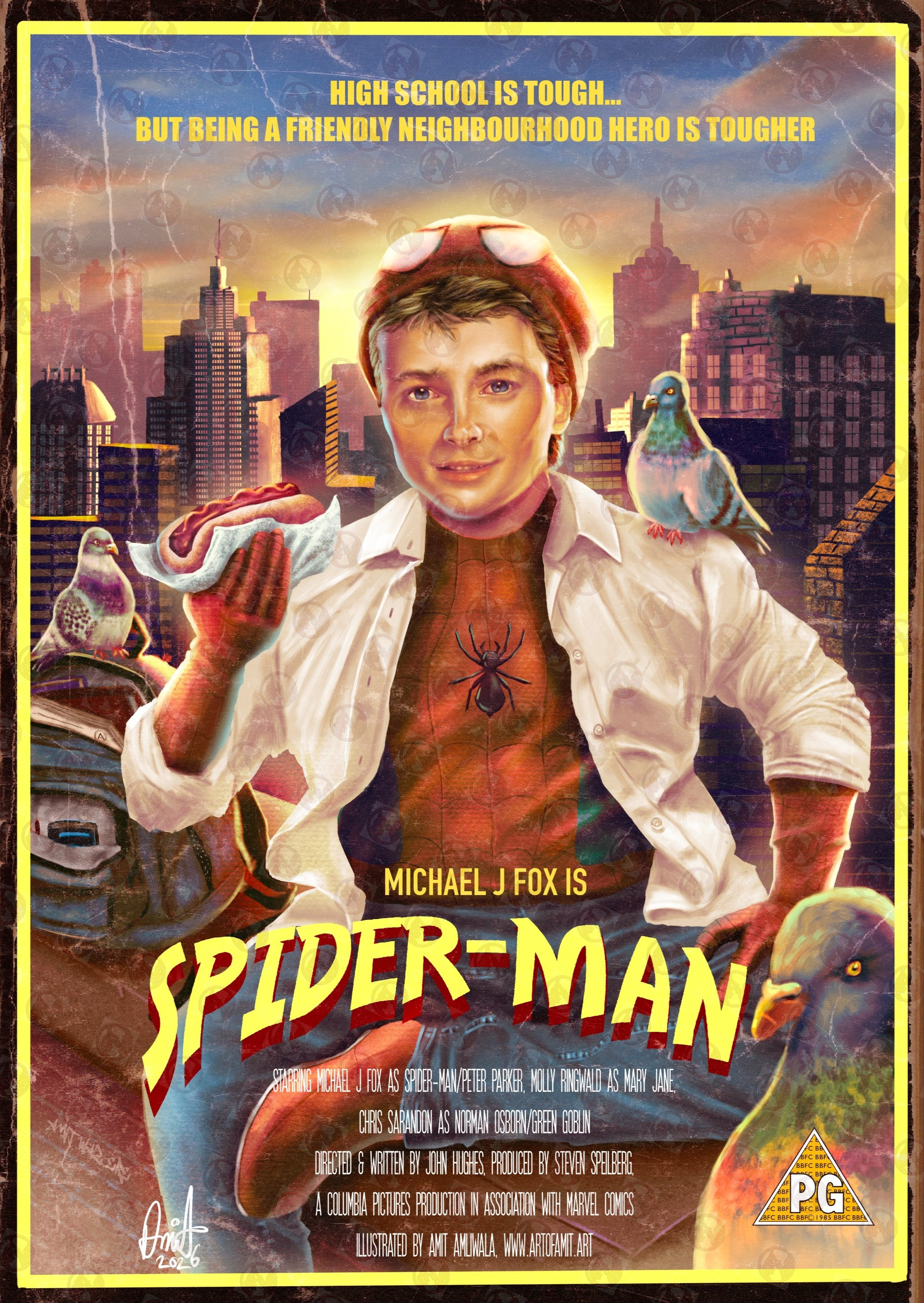 Old retro VHS cover look