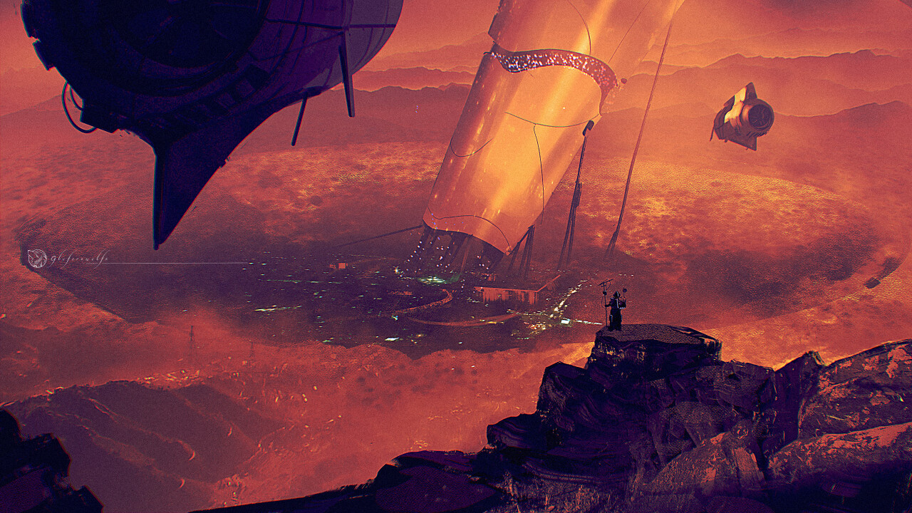 Finger of god - Science Fiction Concept Art