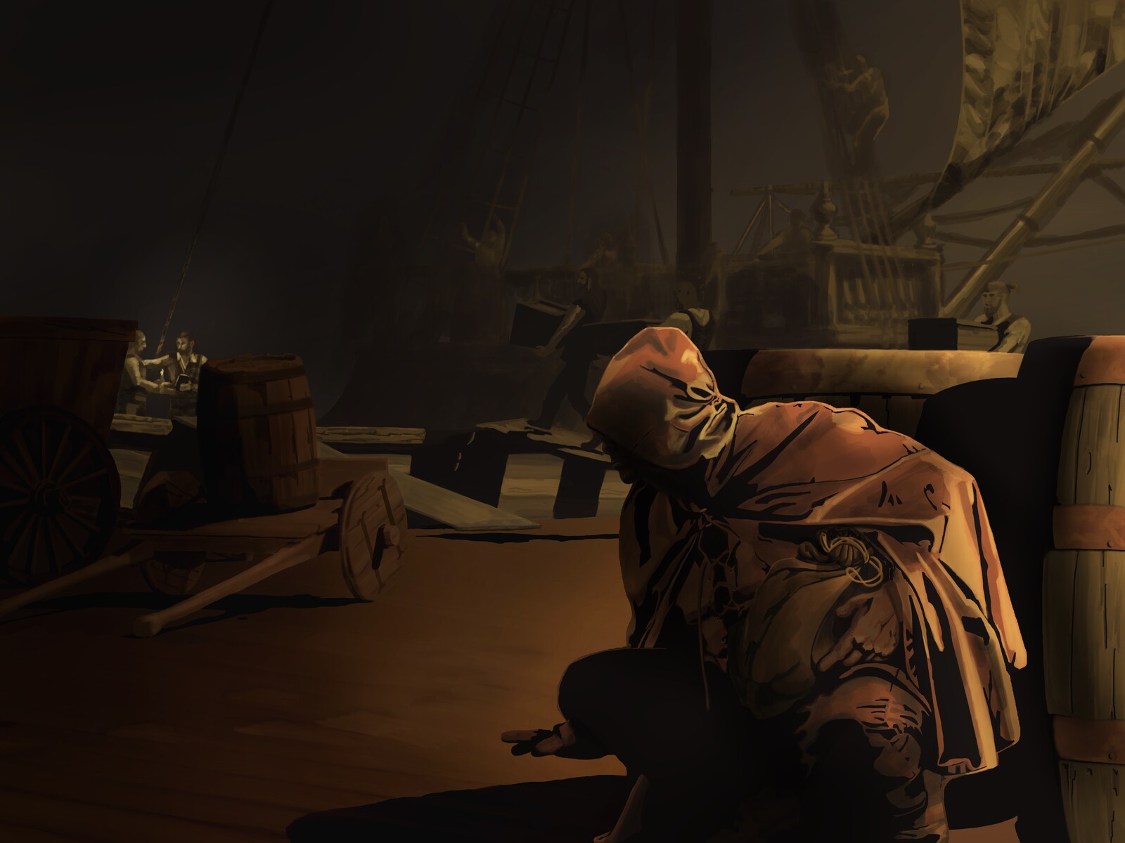Sneaking on the Dock