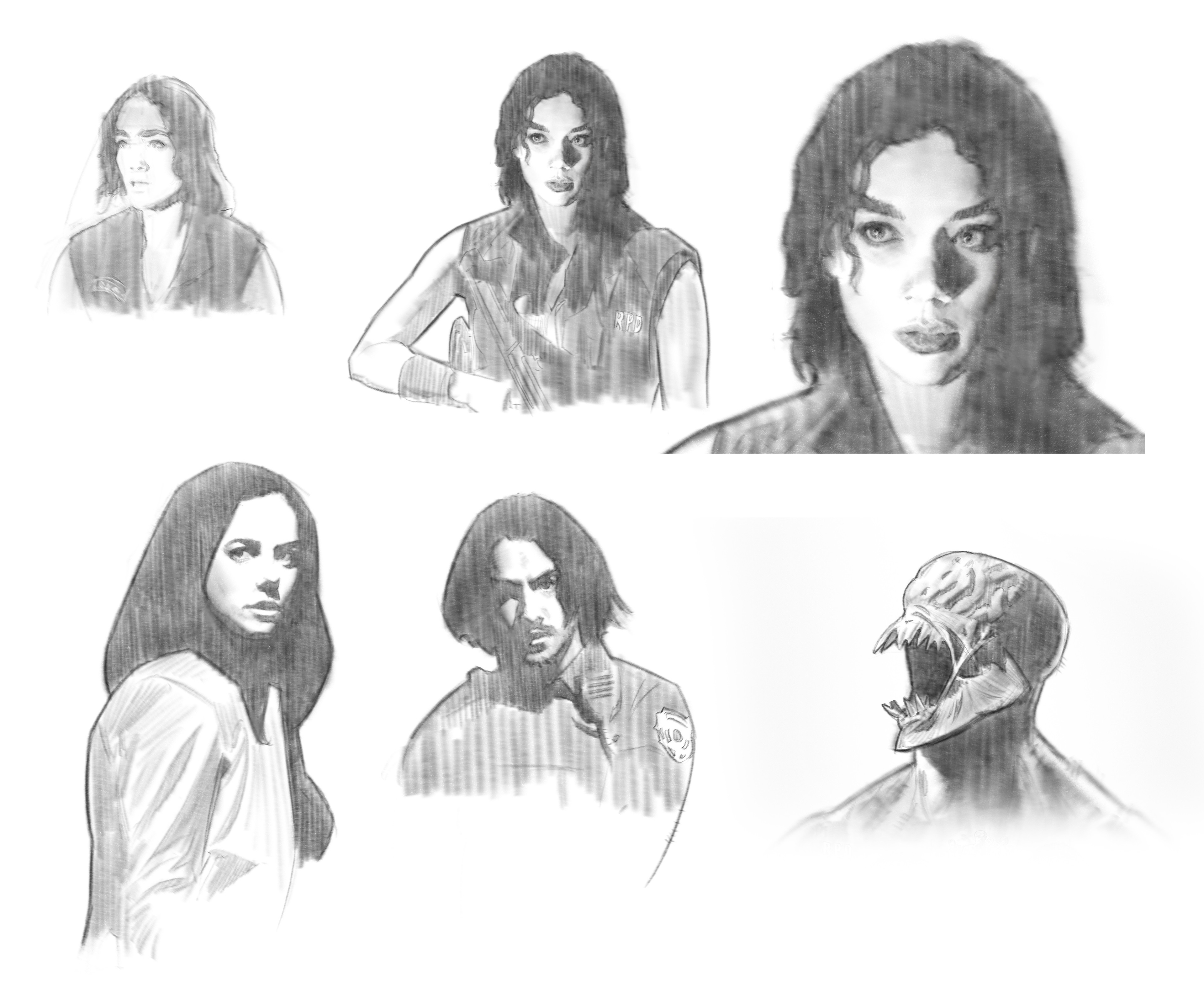 Resident Evil: Welcome to Raccoon City - Sketches