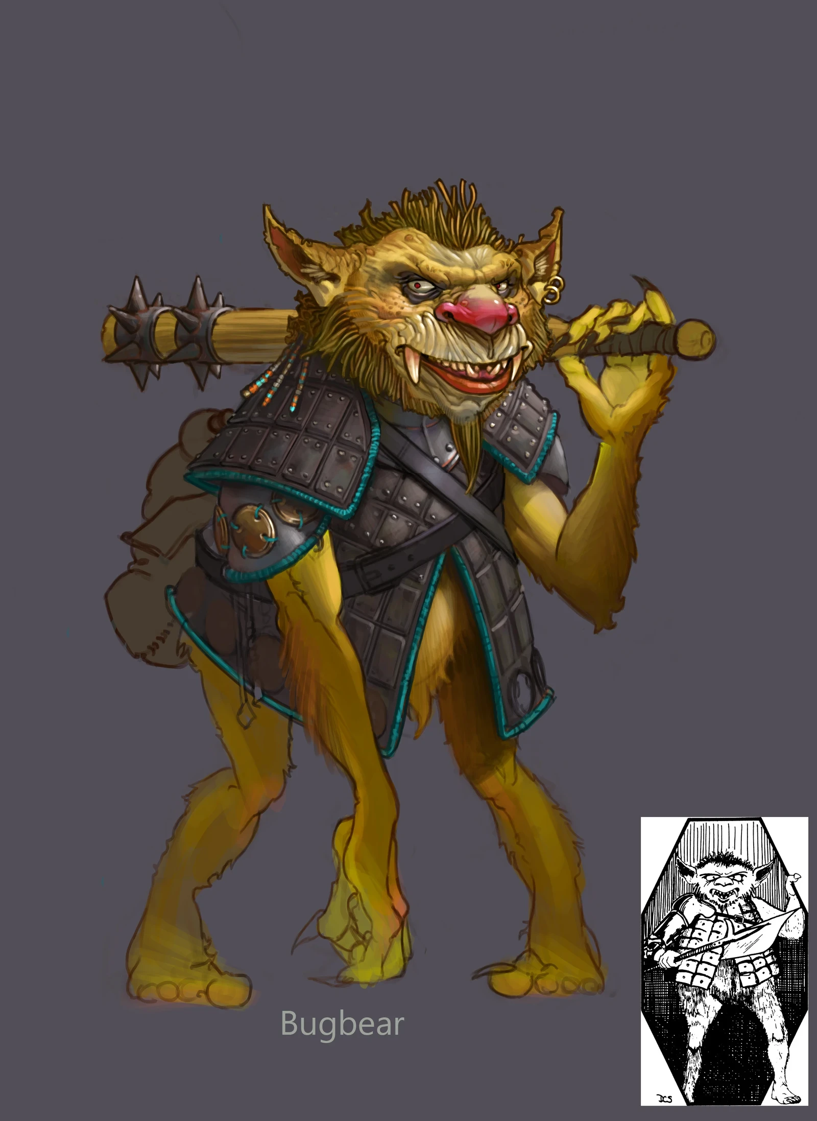 Bugbear design - based on original Monster Manual art