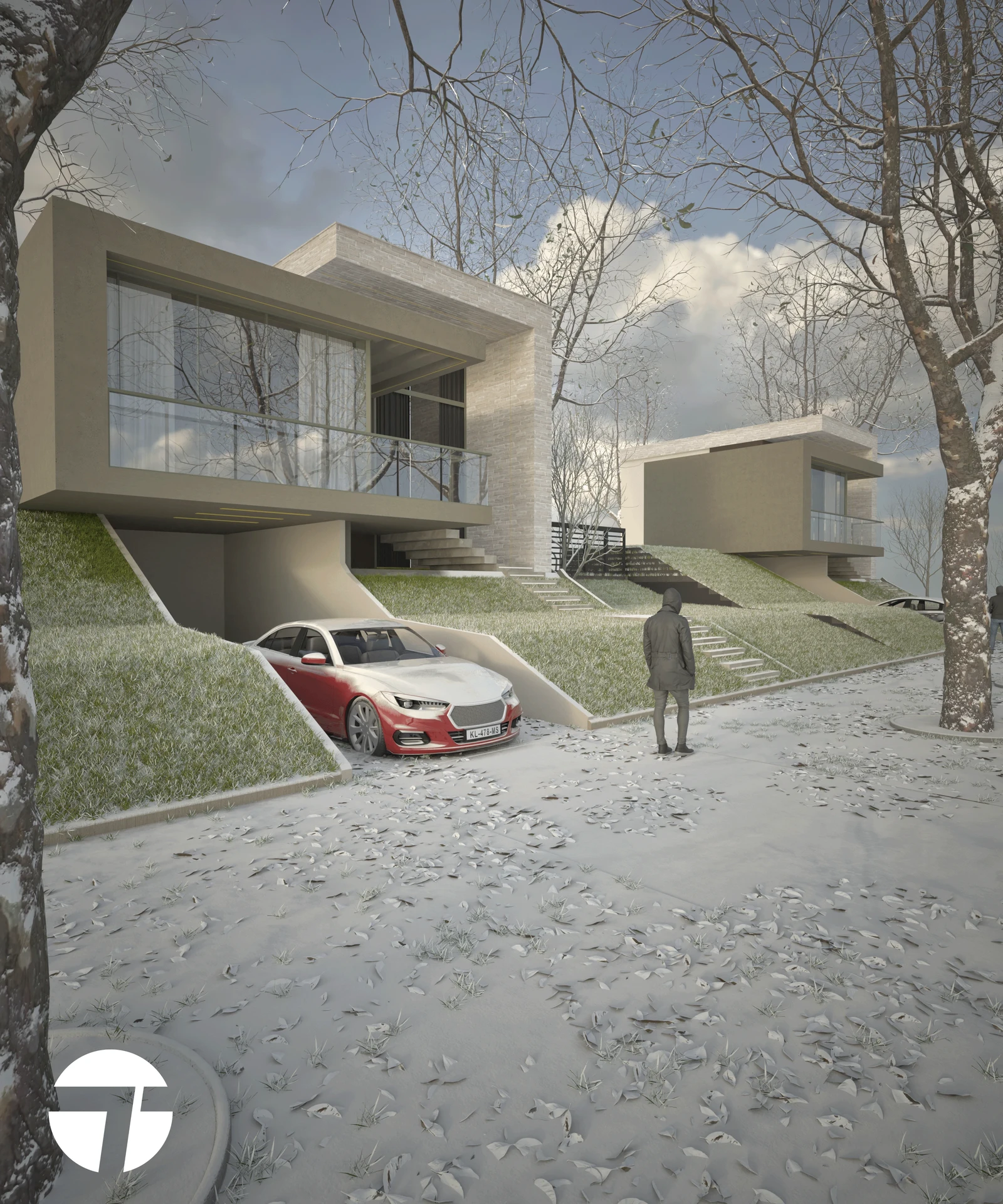 Modern Villa - Cold Winter 02