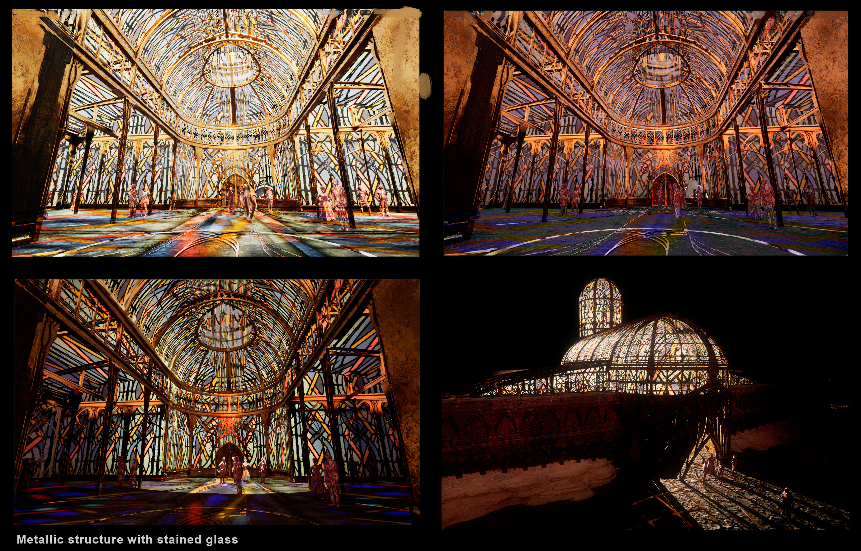 Orangerie structure exploration in Unreal Engine
