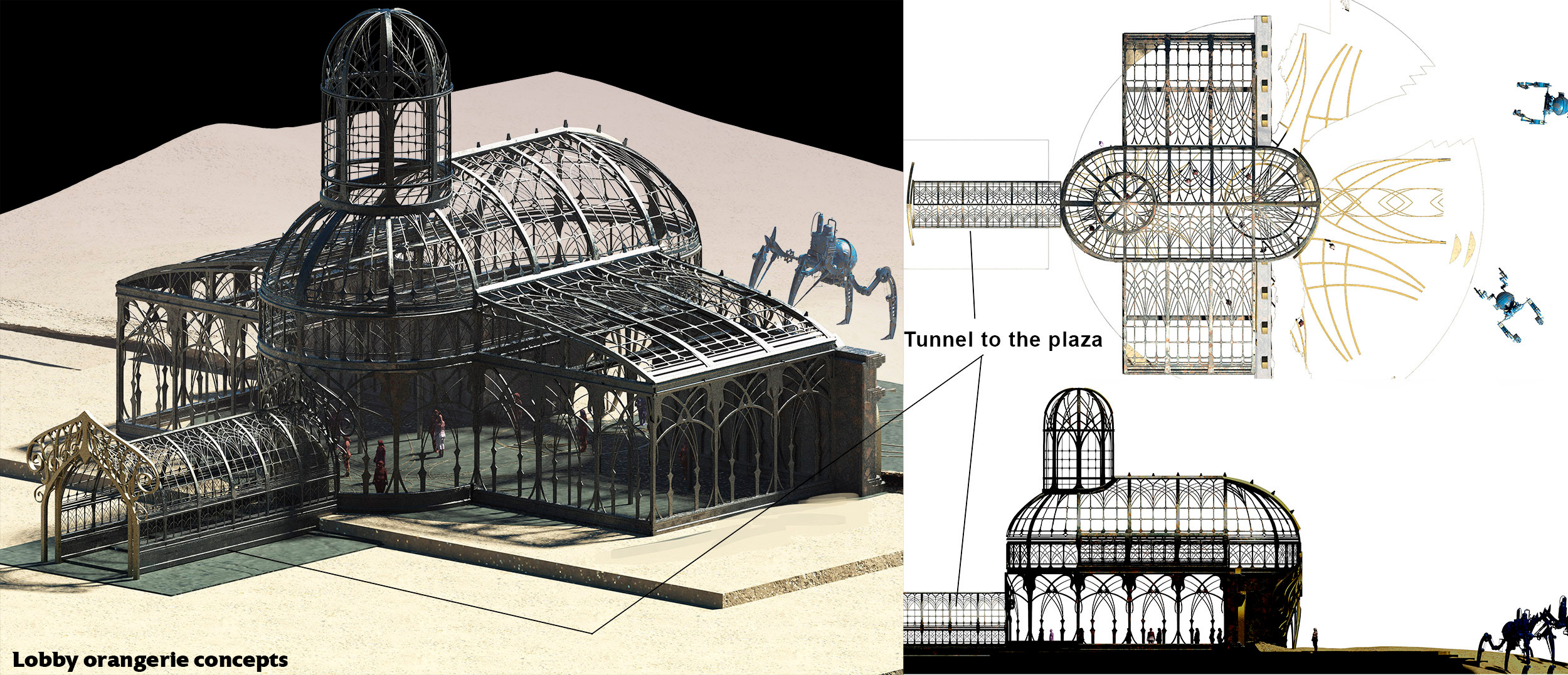 Orangerie concept for lobby