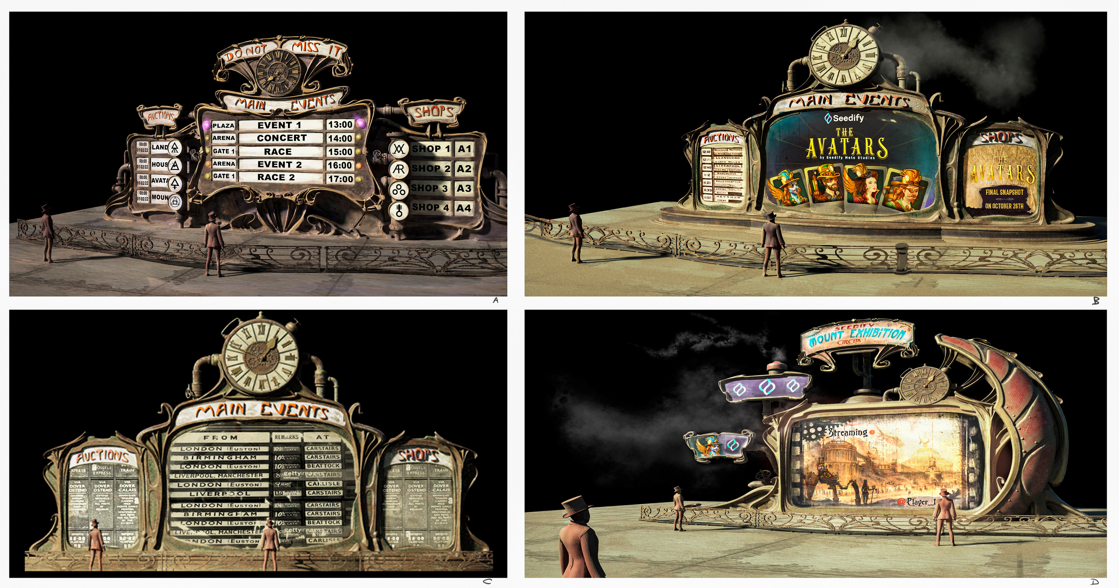 Streaming/Billboard street panels